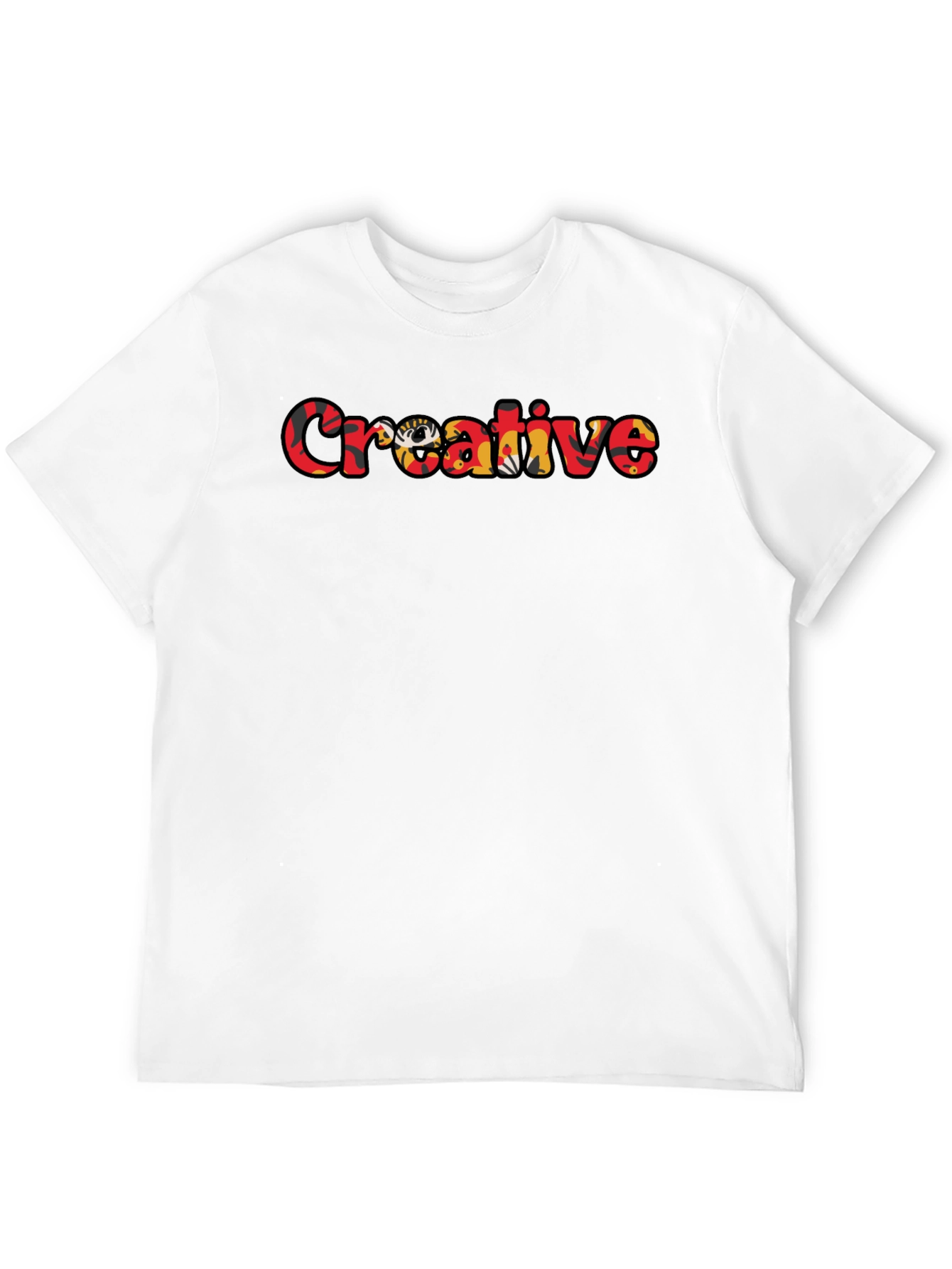 Creative Graphic T-Shirt - Stylish Black Tee