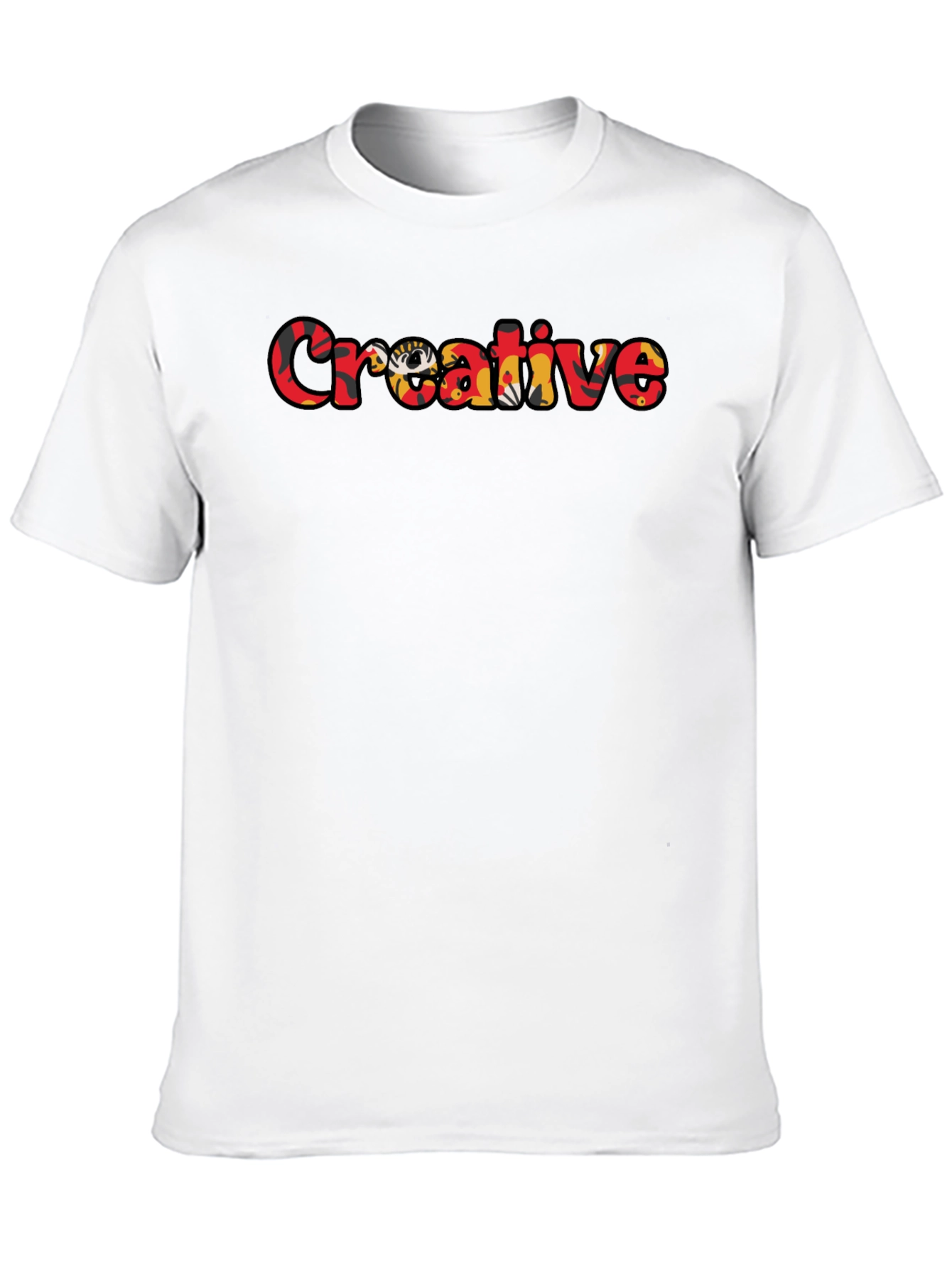 Creative Graphic T-Shirt - Stylish Black Tee