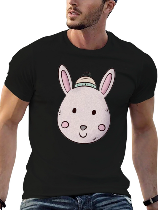 Bunny Graphic T-Shirt - Soft Cotton Blend