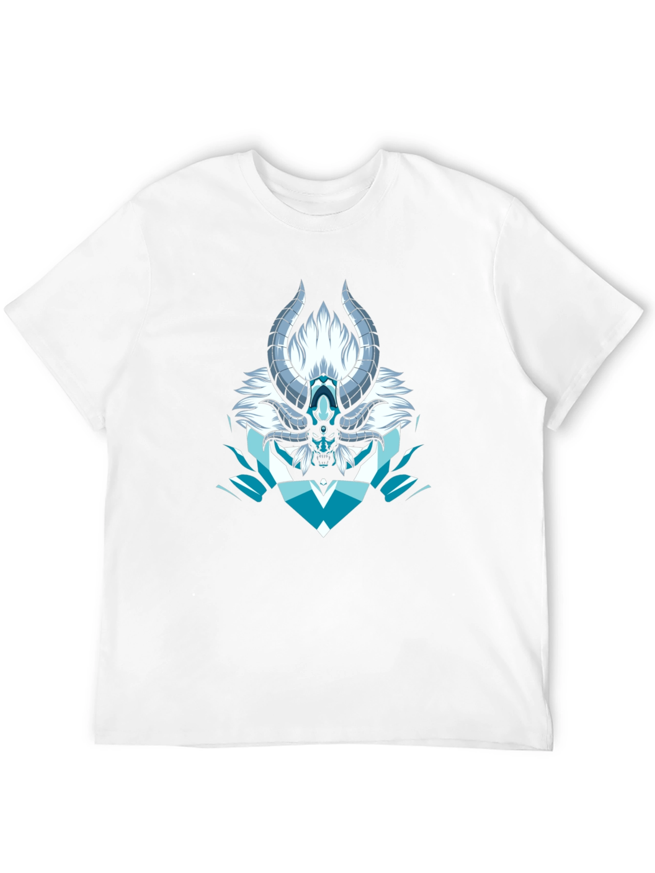 Horned Demon Graphic T-Shirt - Black Cotton Tee