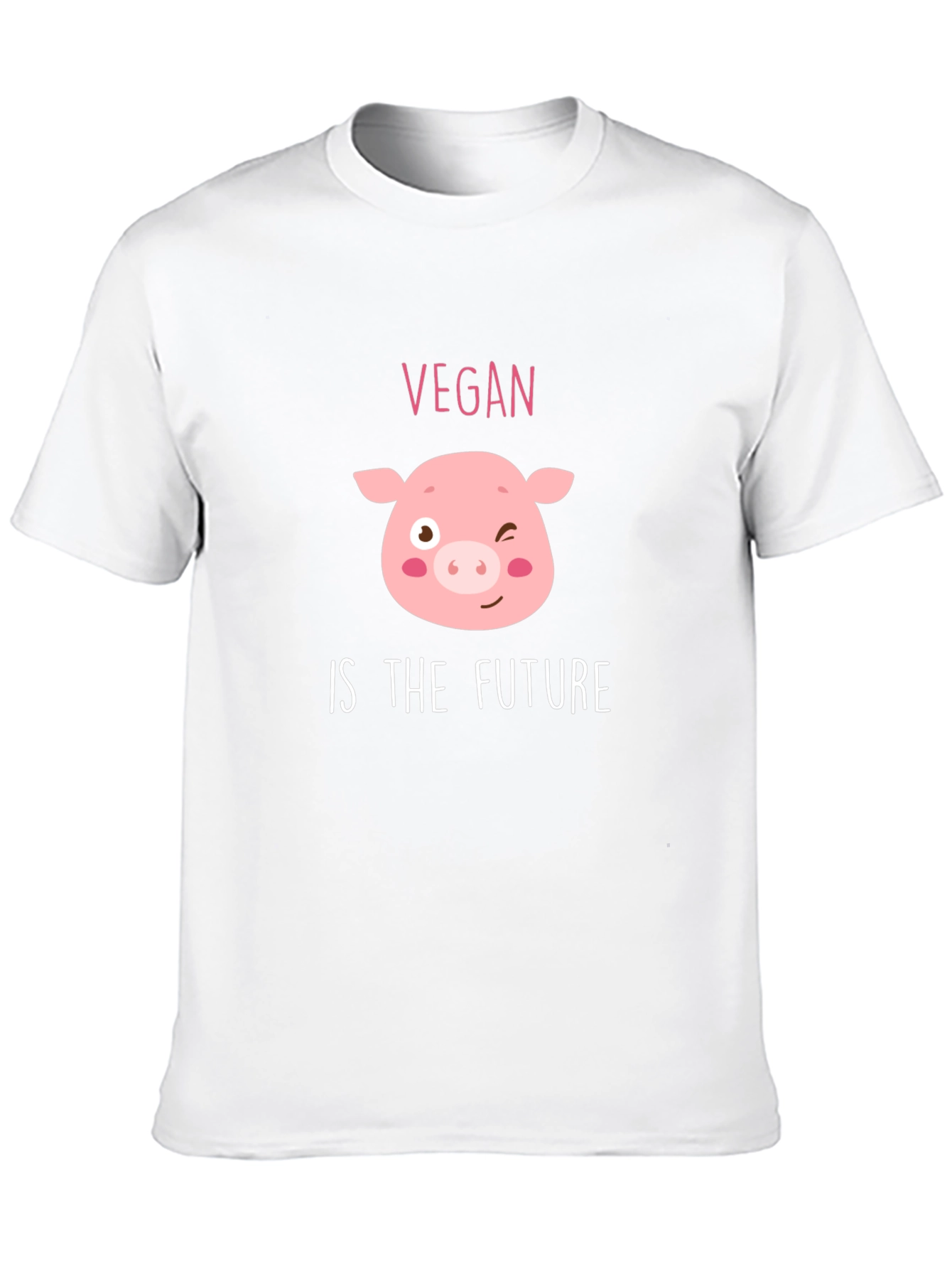 Vegan Pig T-Shirt - Vegan is the Future Tee