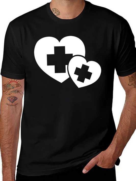 Heart Plus Graphic Tee - Medical Love Shirt