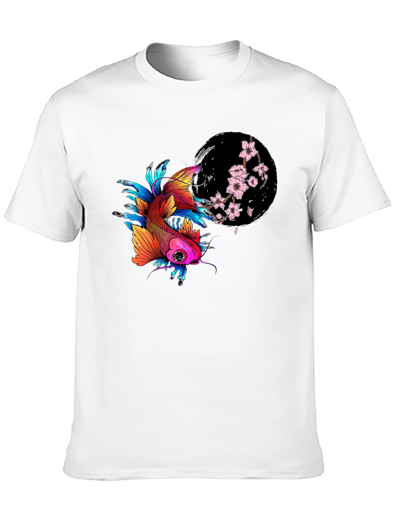 Koi Fish T-Shirt - Japanese Art Style