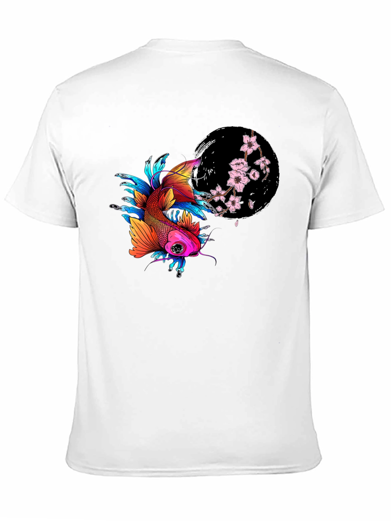 Koi Fish T-Shirt - Japanese Art Style