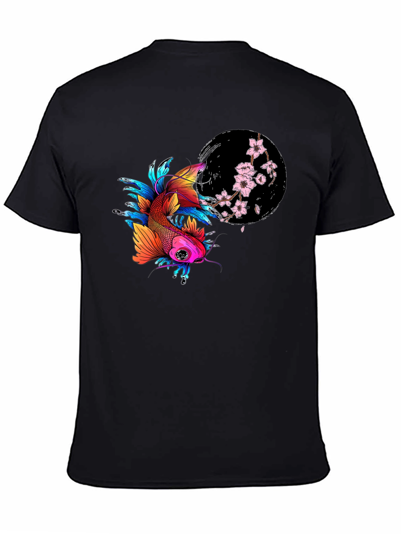 Koi Fish T-Shirt - Japanese Art Style