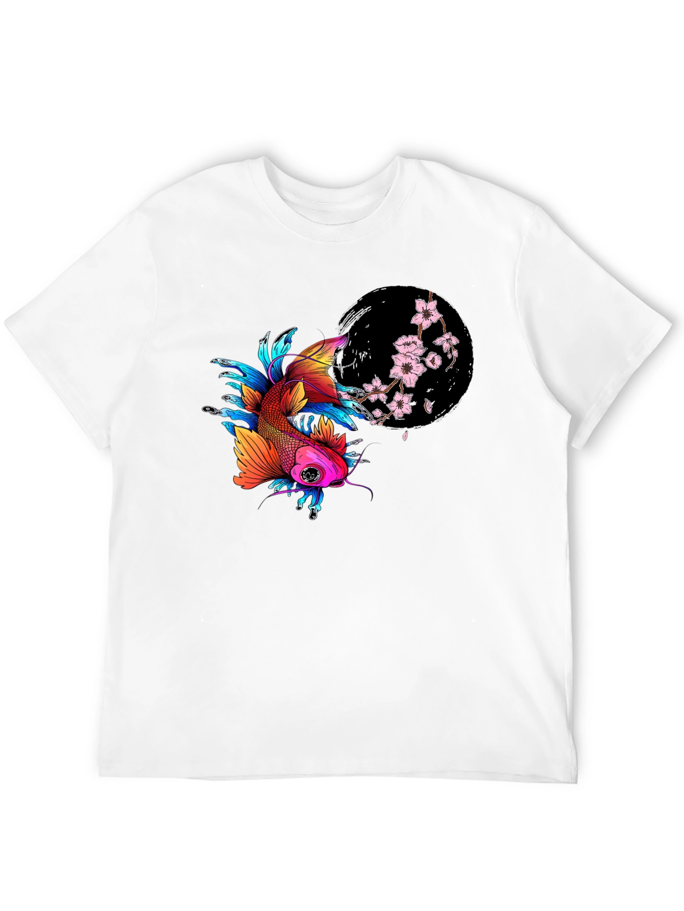 Koi Fish T-Shirt - Japanese Art Style