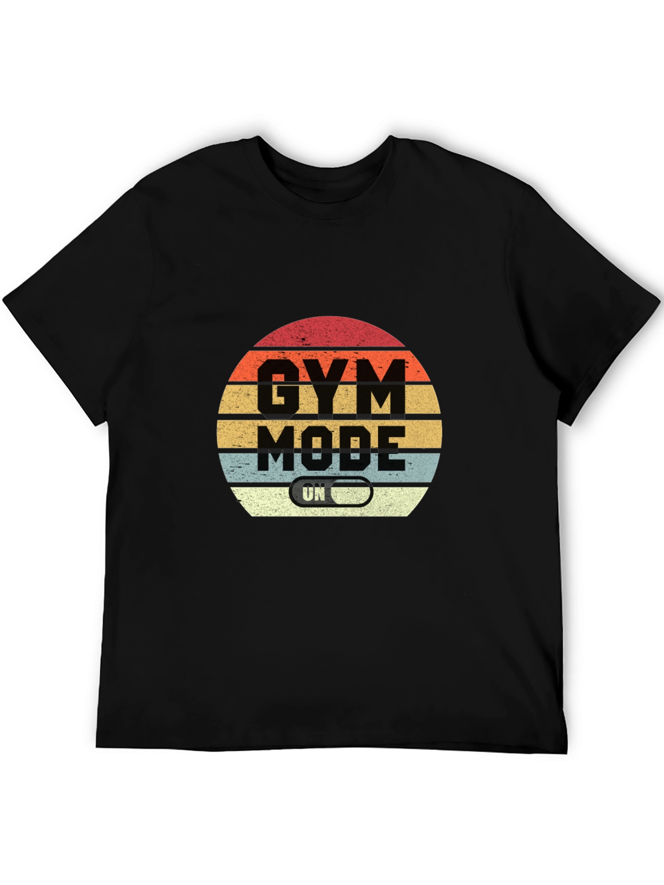 Gym Mode On Black T-Shirt
