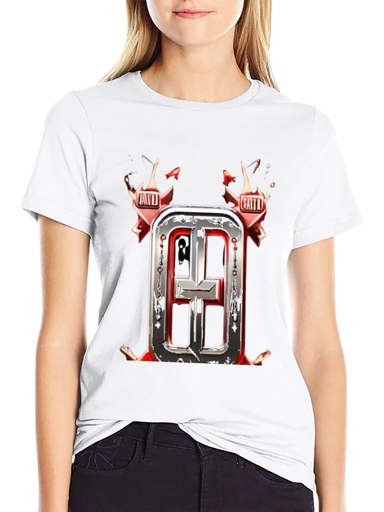 Stylish Black T-Shirt with Graphic Design