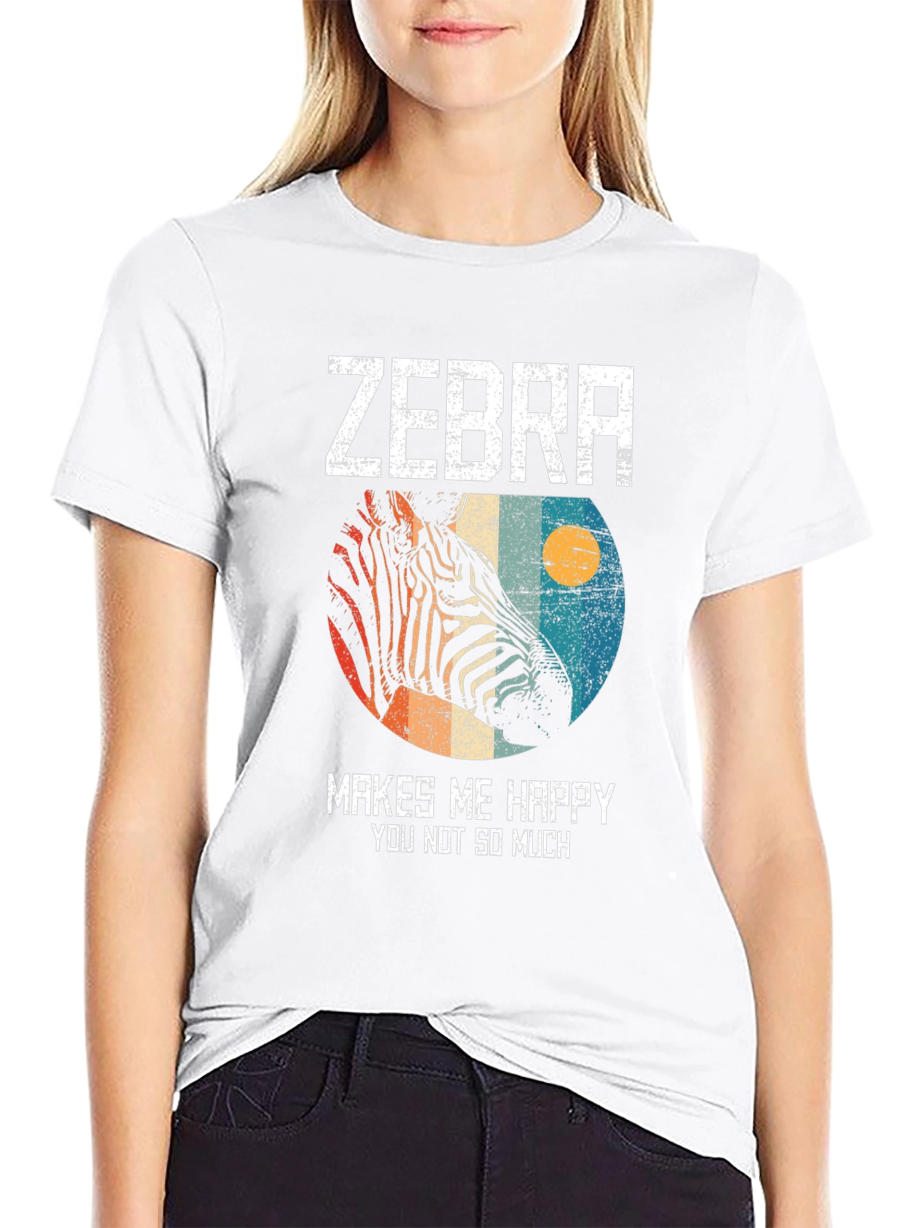 Zebra Makes Me Happy T-Shirt