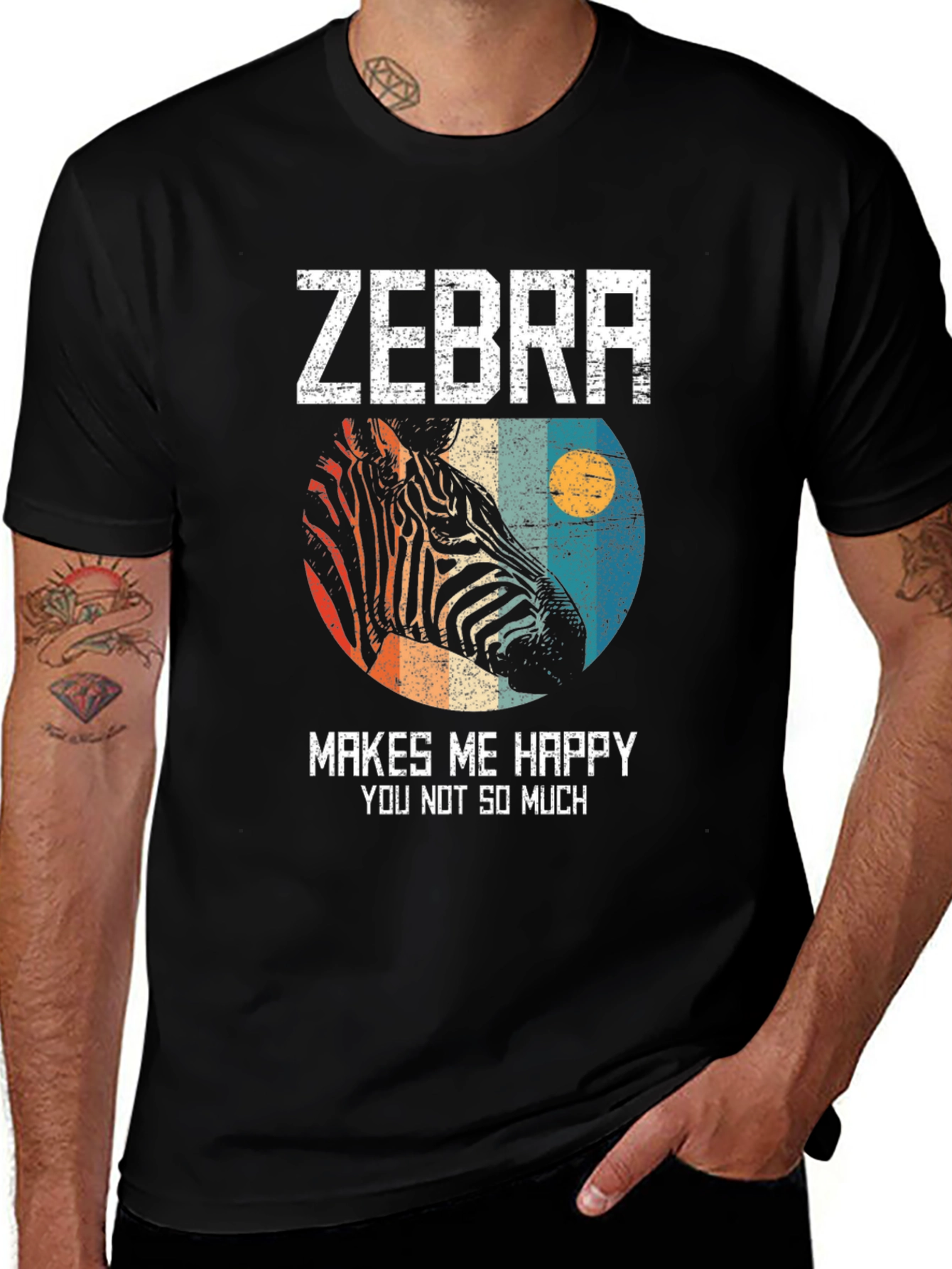 Zebra Makes Me Happy T-Shirt