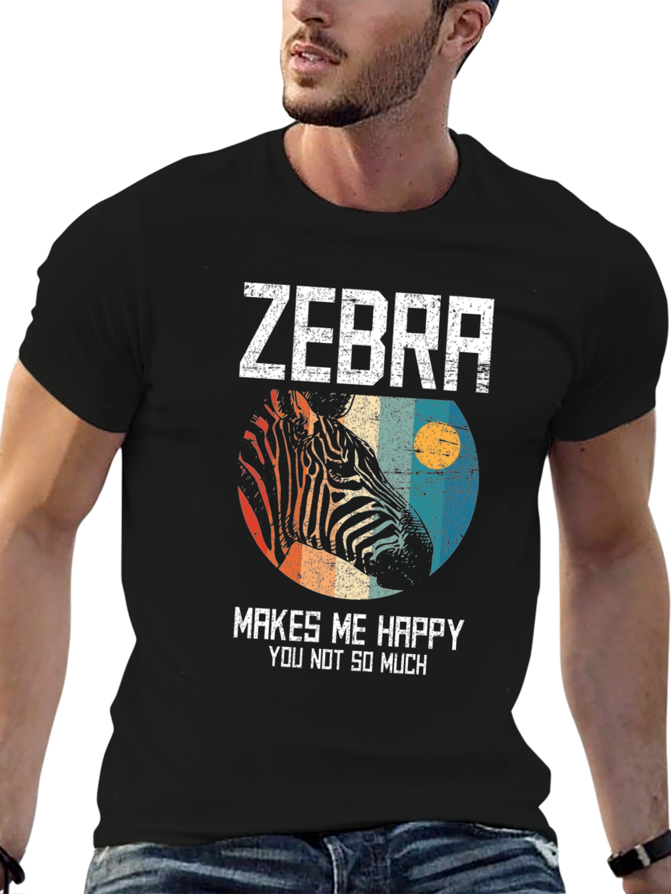 Zebra Makes Me Happy T-Shirt
