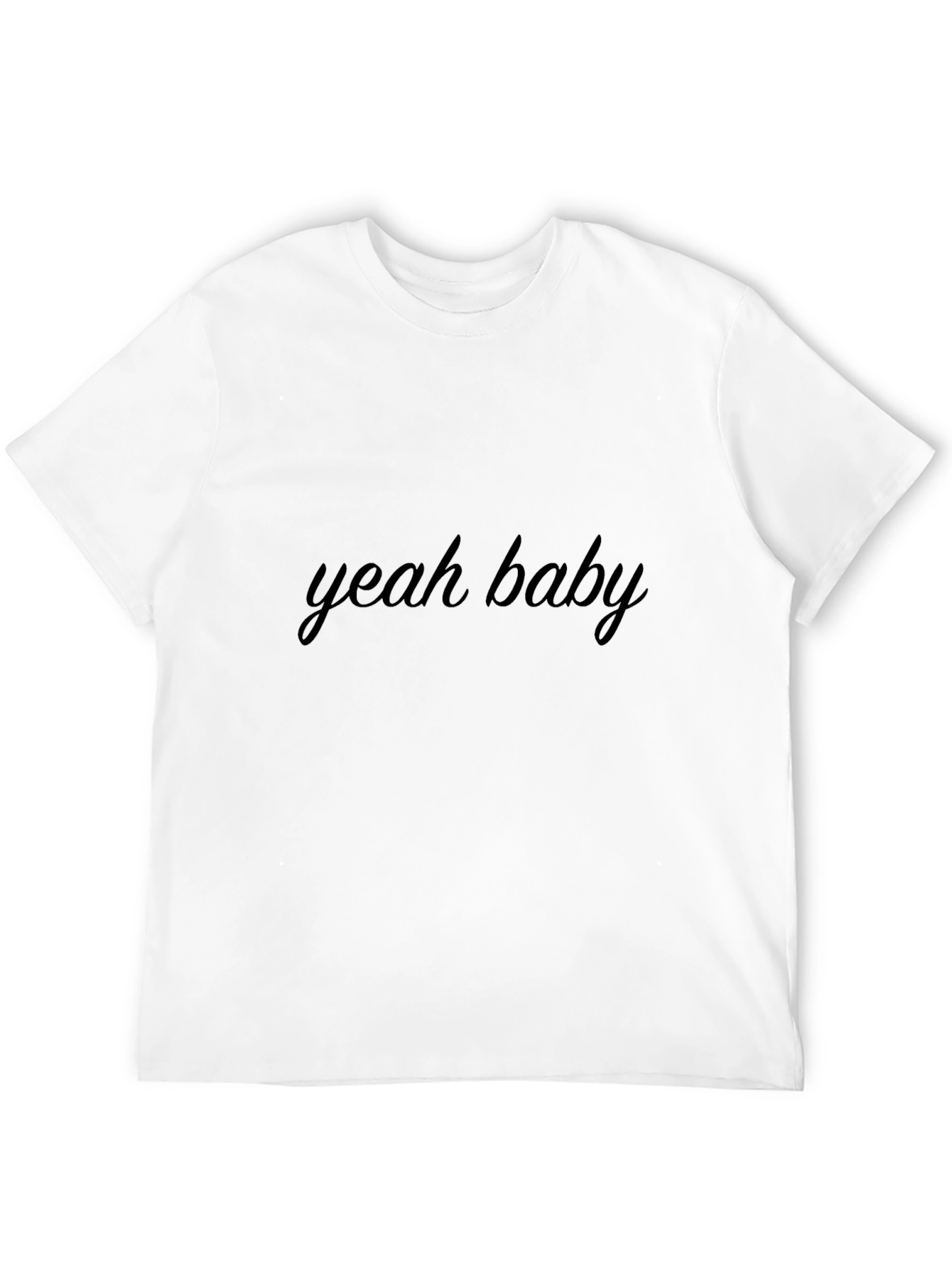 Yeah Baby Black Graphic Tee - Classic Cool
