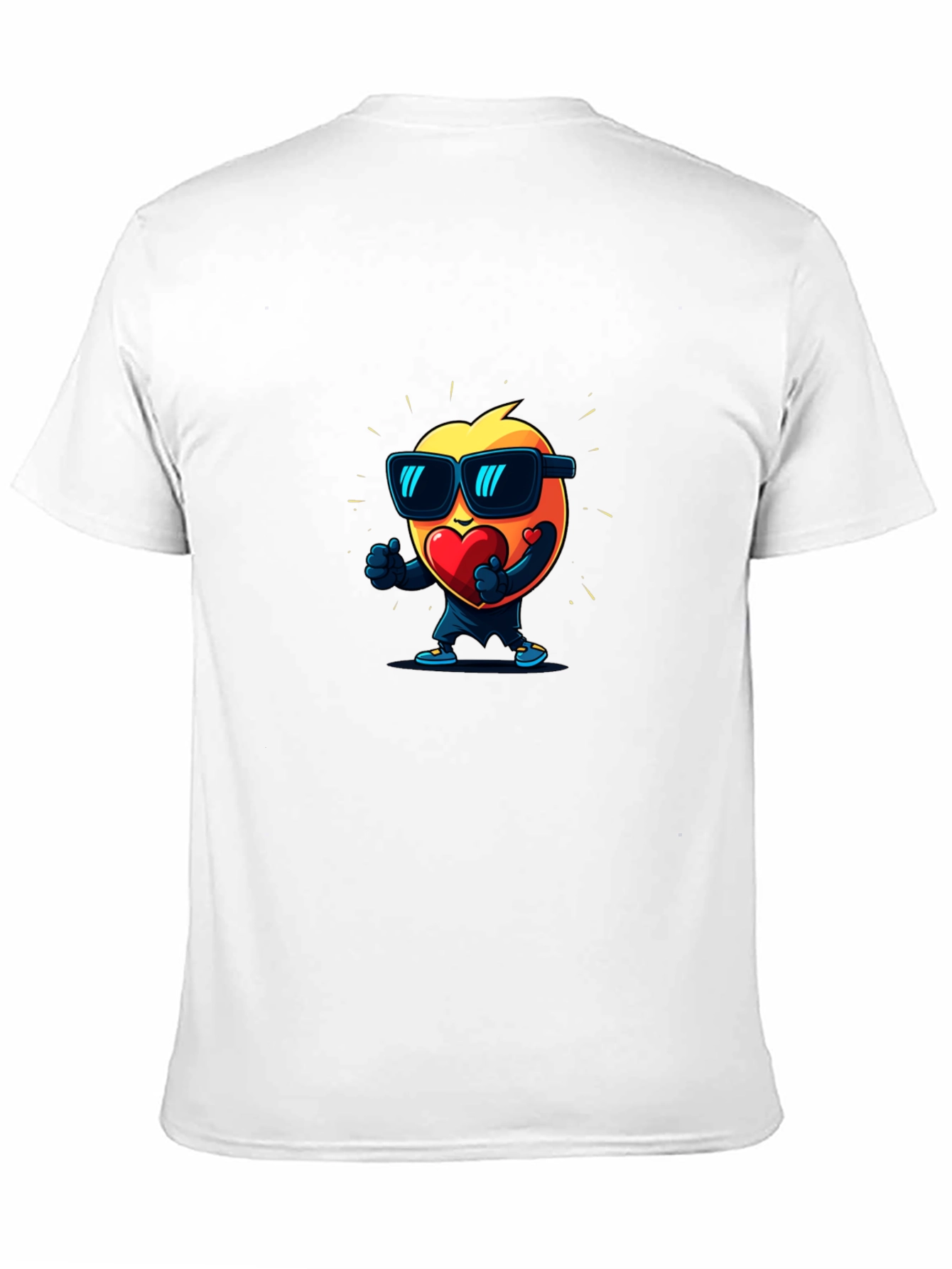 Cool Heart Graphic Black T-Shirt