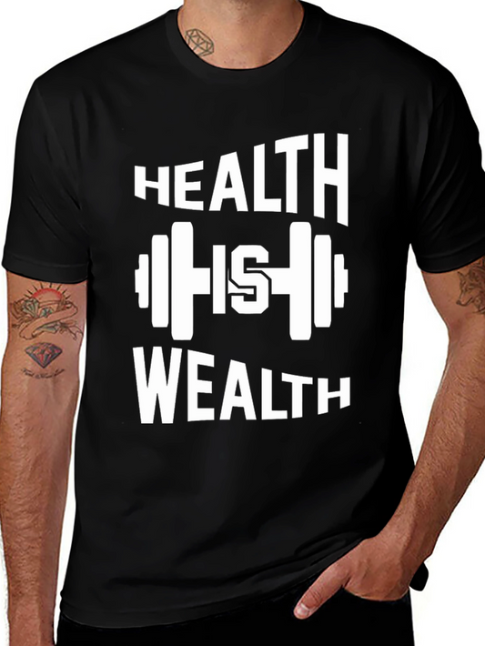 Health is Wealth Graphic T-Shirt