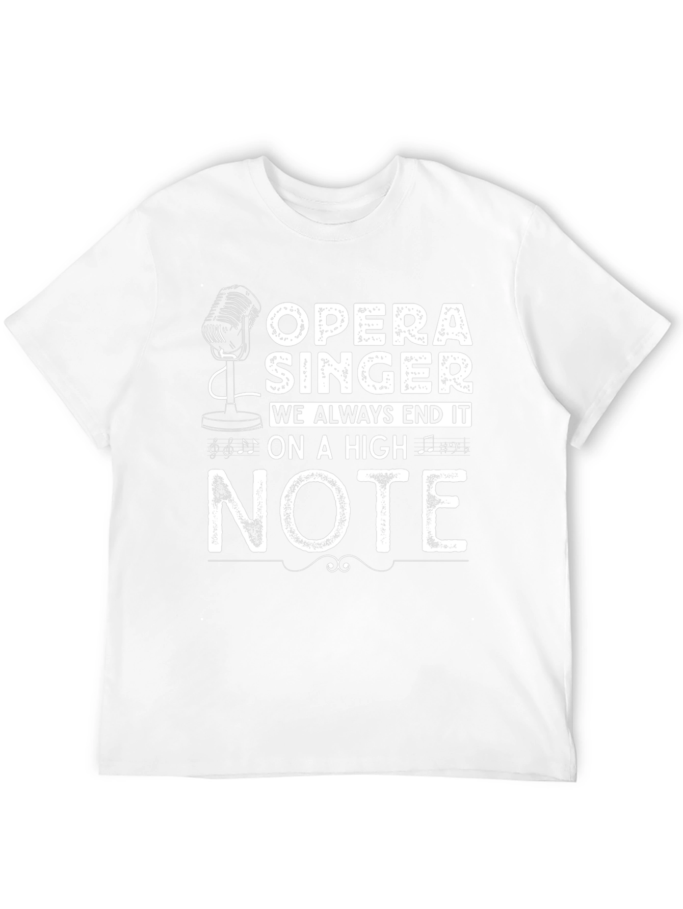 Opera Singer High Note Graphic Tee - Black