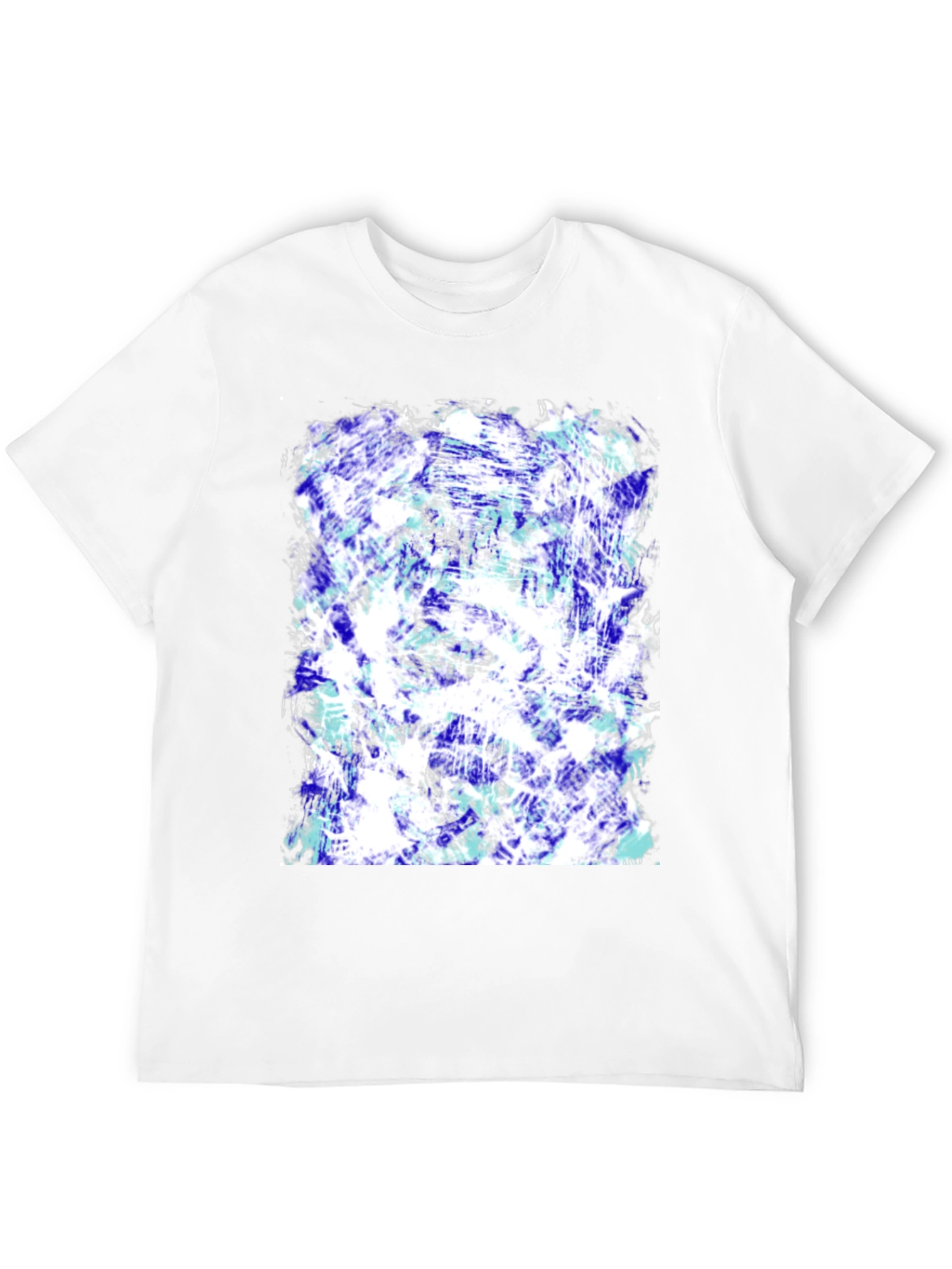 Abstract Art Print Black T-Shirt