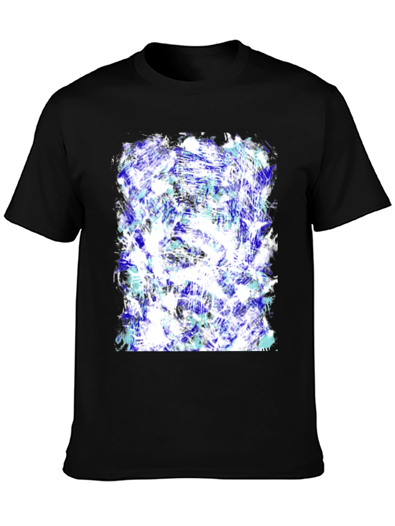 Abstract Art Print Black T-Shirt