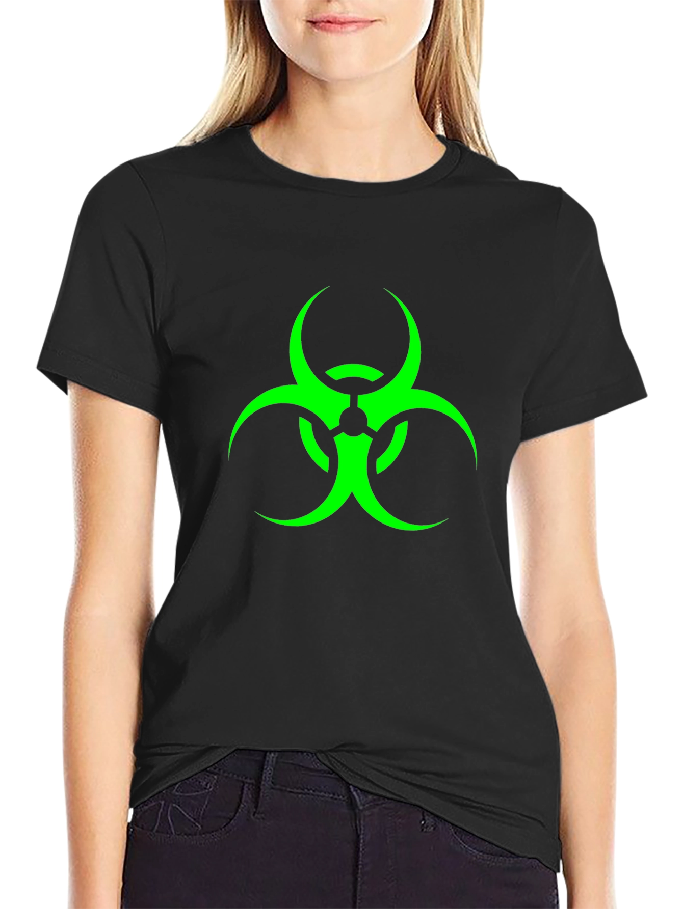 Biohazard Symbol T-Shirt - Black