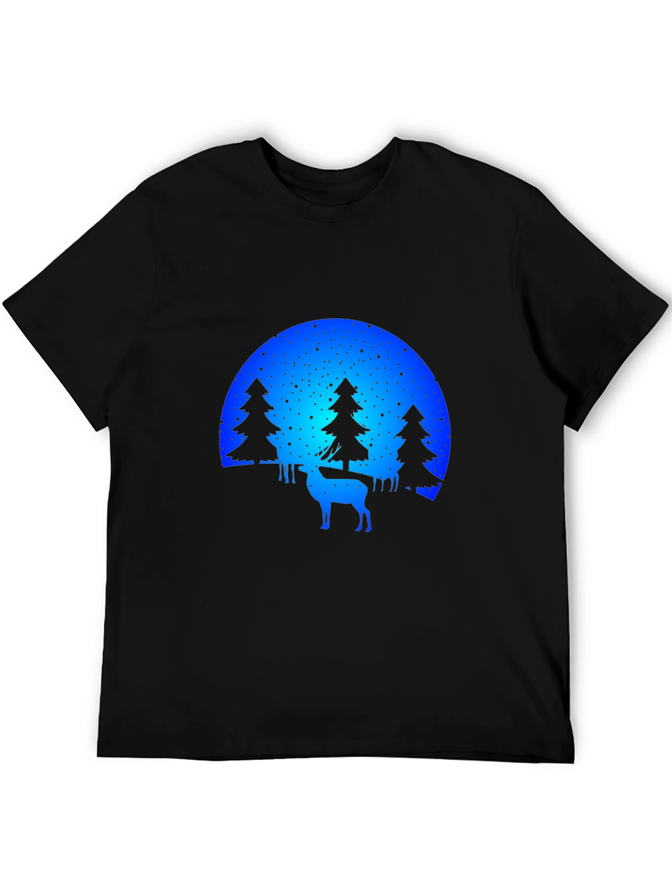 Nature Deer Silhouette Graphic Tee