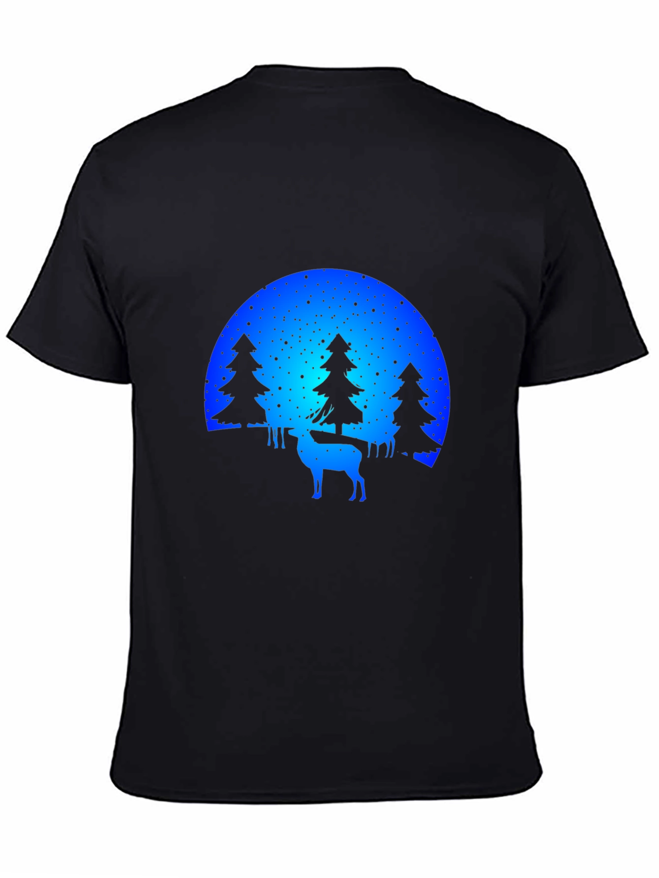 Nature Deer Silhouette Graphic Tee