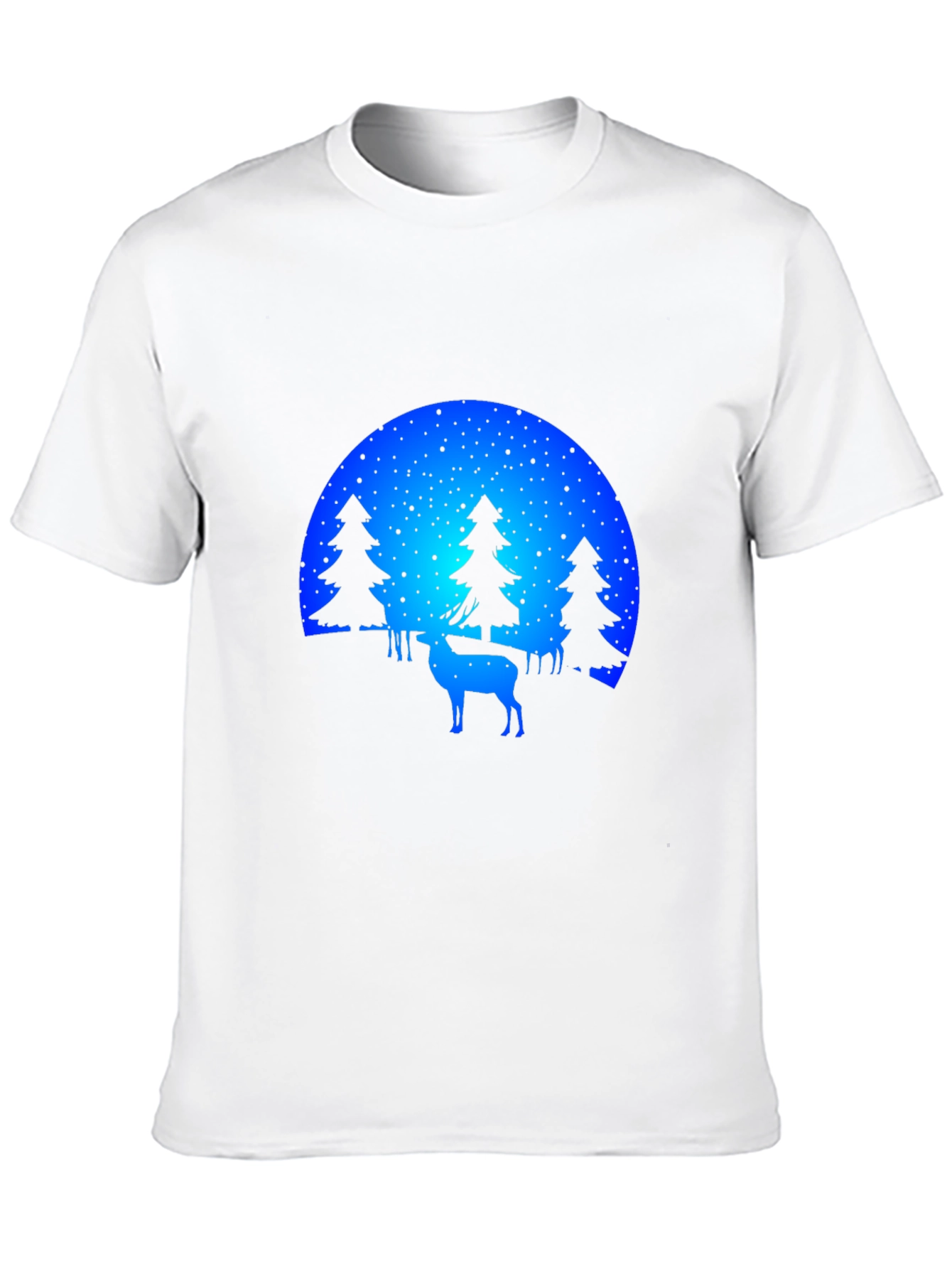 Nature Deer Silhouette Graphic Tee