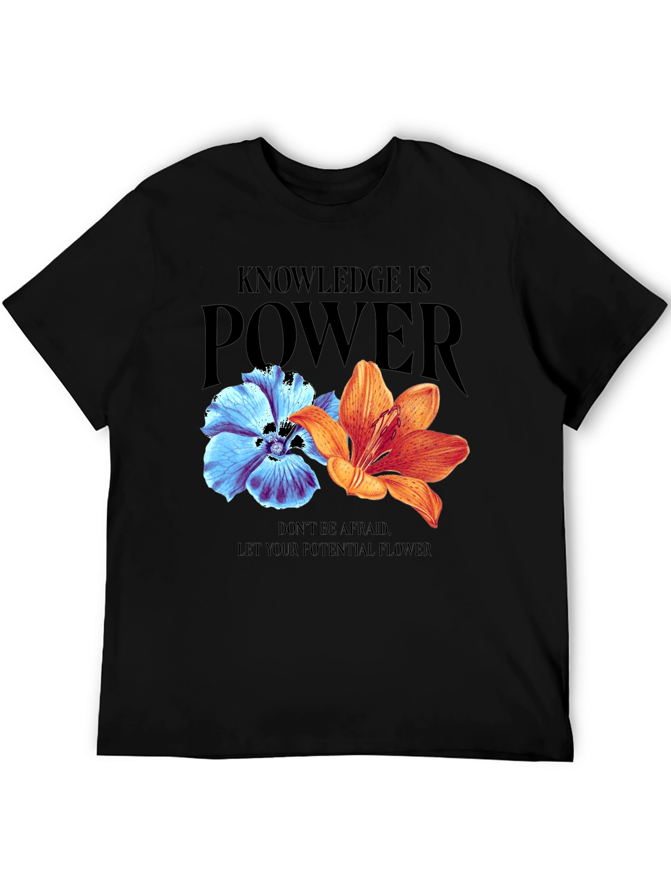 Knowledge is Power Floral T-Shirt