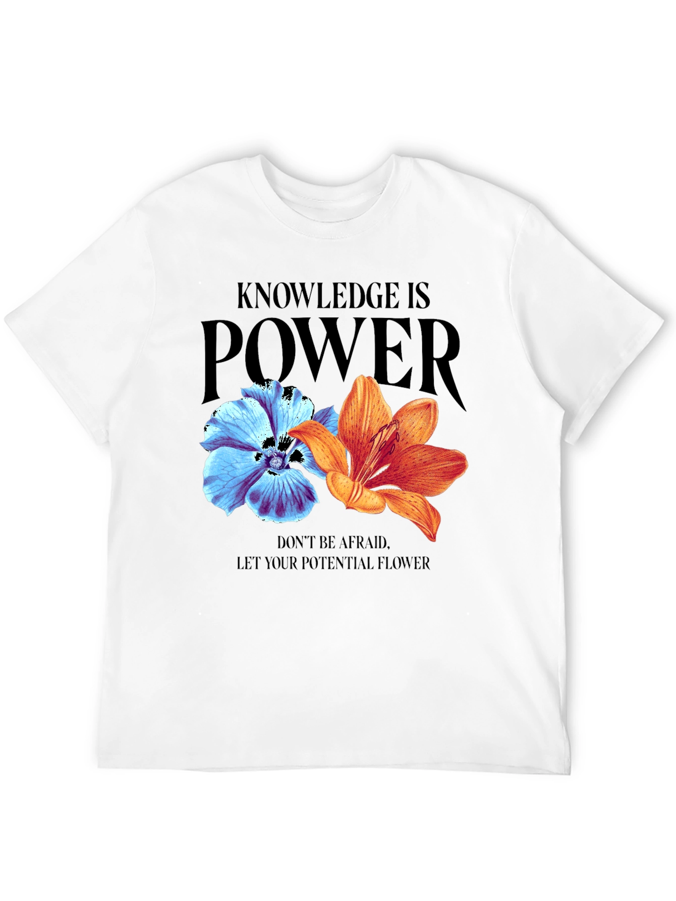 Knowledge is Power Floral T-Shirt