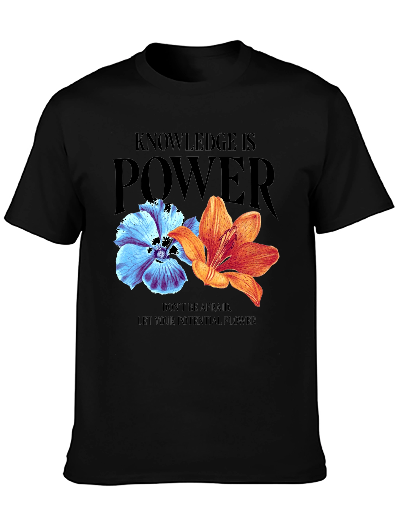 Knowledge is Power Floral T-Shirt