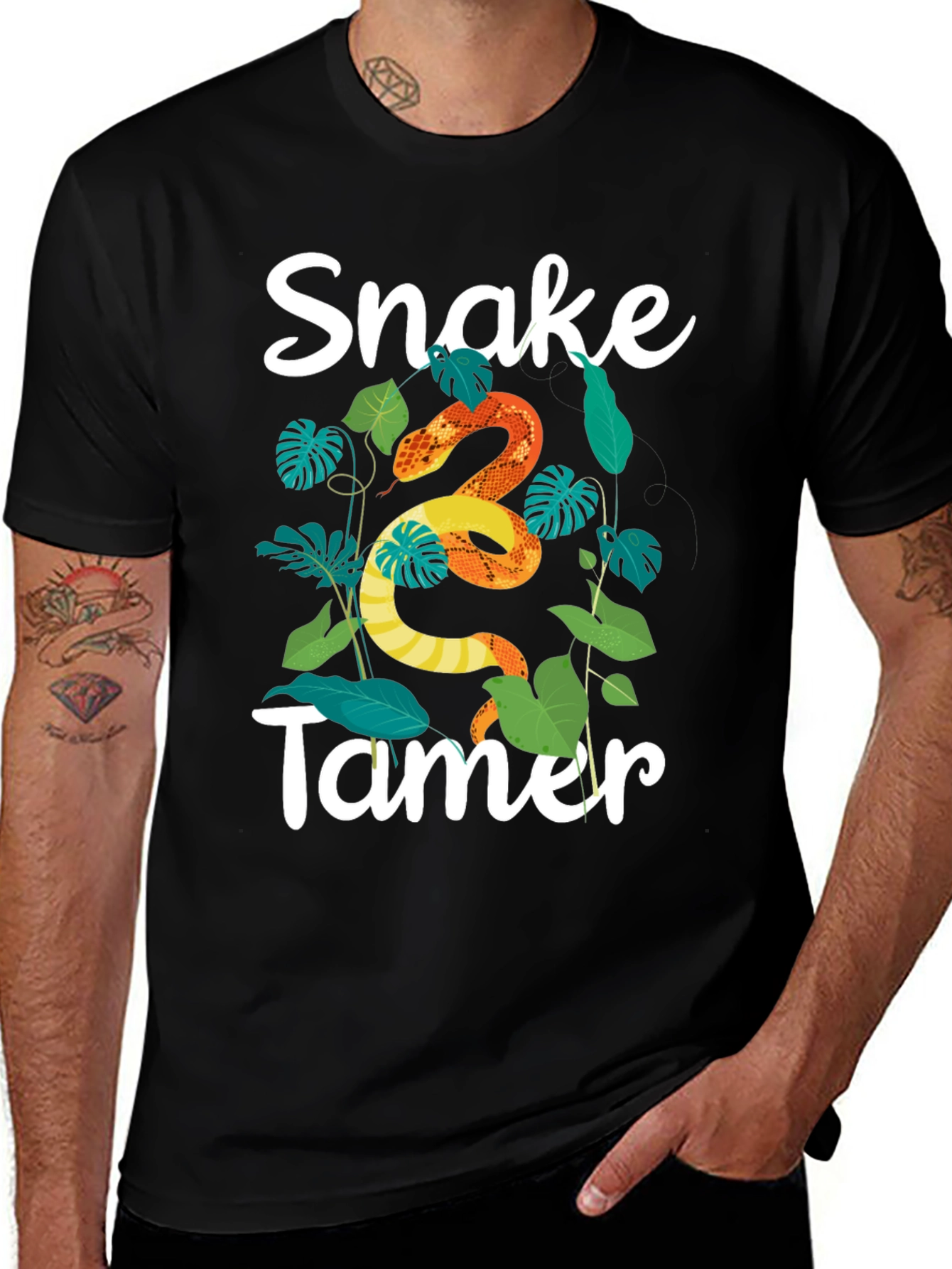 Snake Tamer Graphic T-Shirt