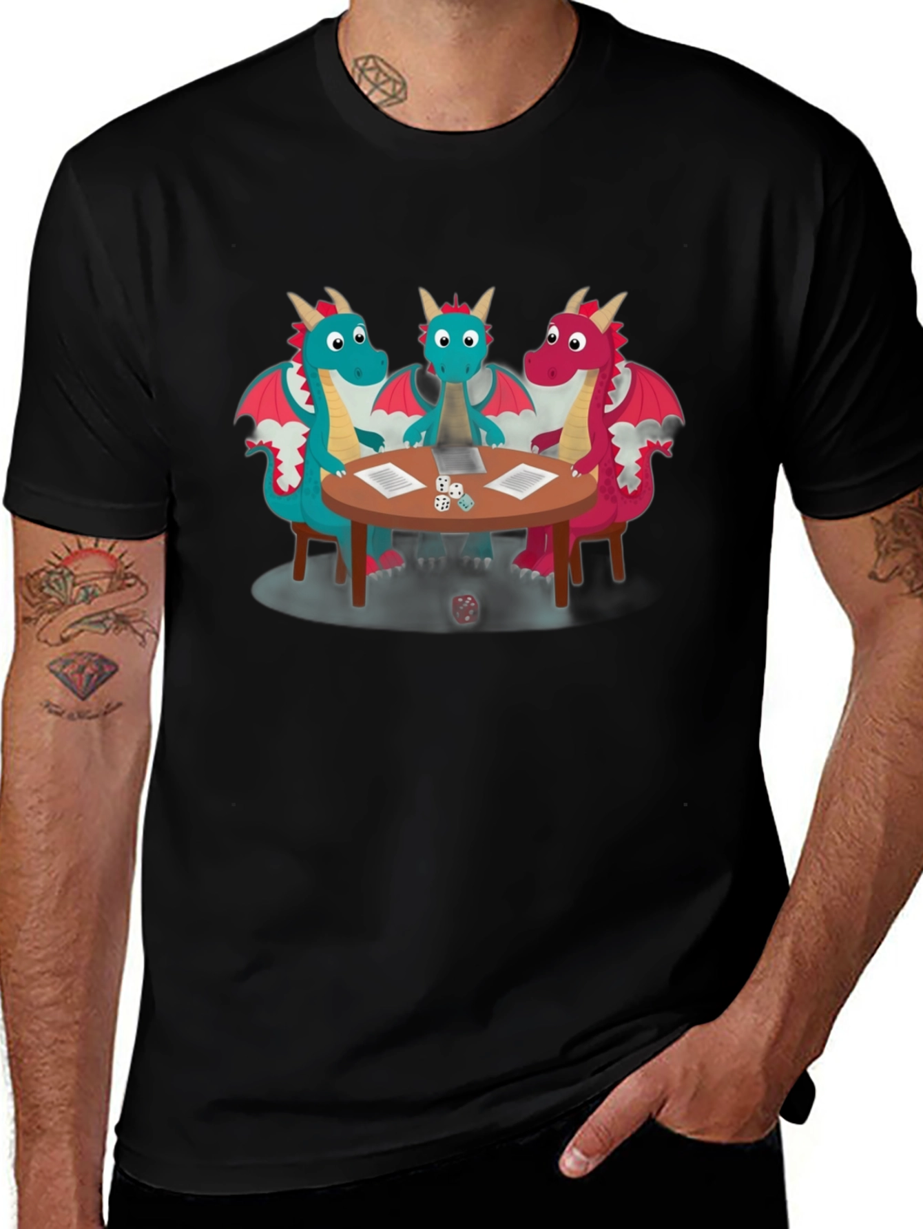 D&D Dragons T-Shirt - Tabletop Gaming Tee