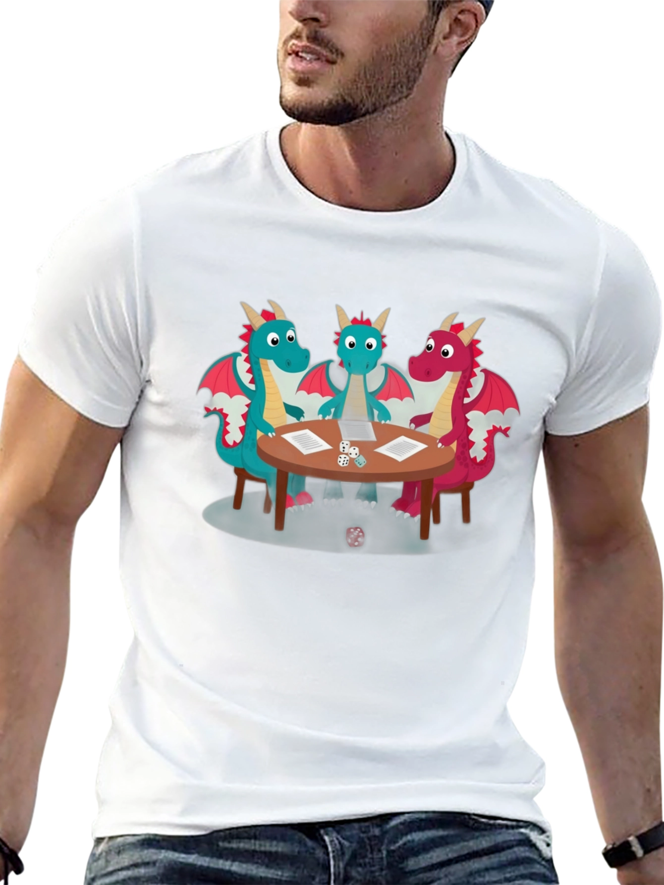 D&D Dragons T-Shirt - Tabletop Gaming Tee