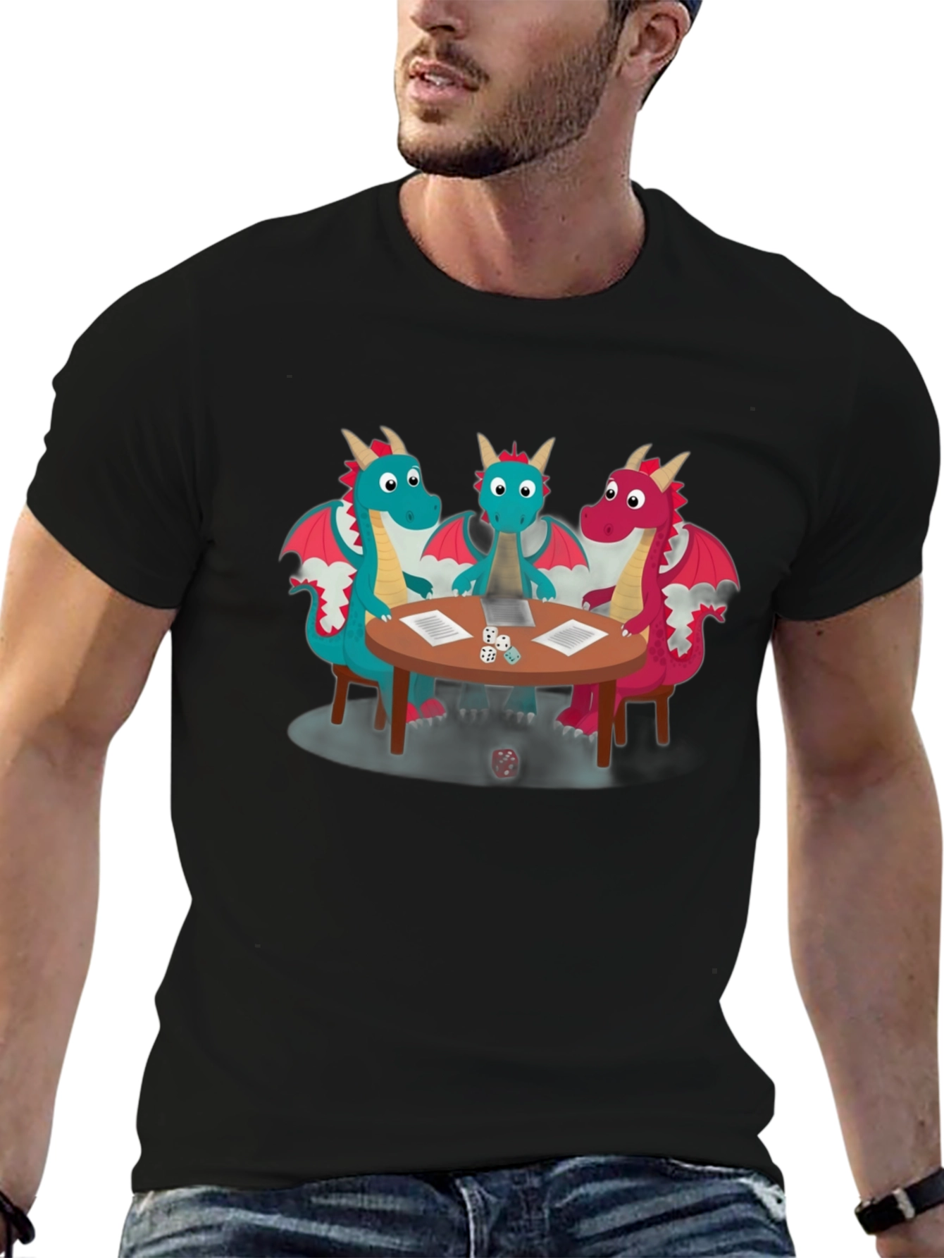 D&D Dragons T-Shirt - Tabletop Gaming Tee