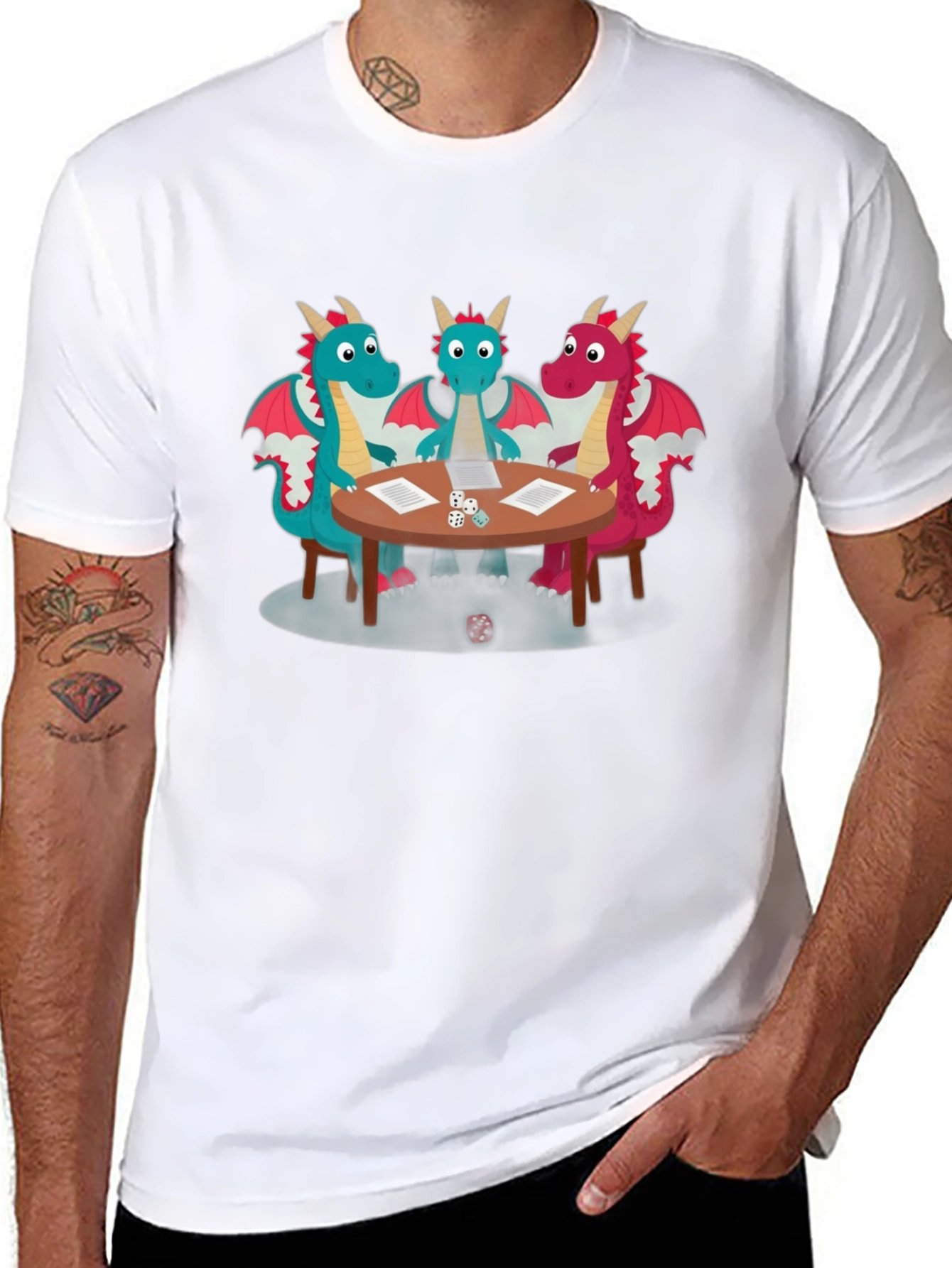 D&D Dragons T-Shirt - Tabletop Gaming Tee