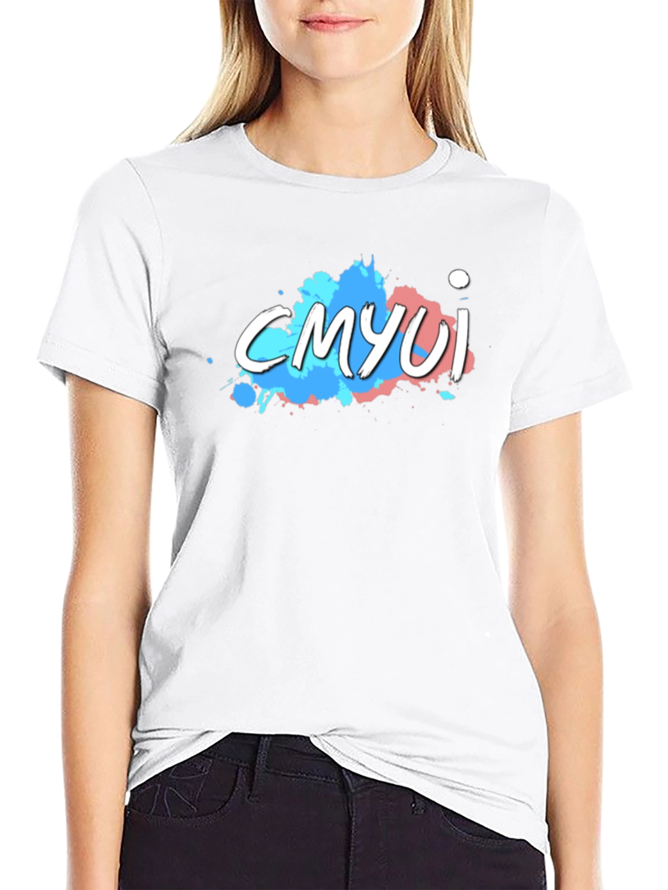 CMYUI Graphic T-Shirt - Black Cotton Tee