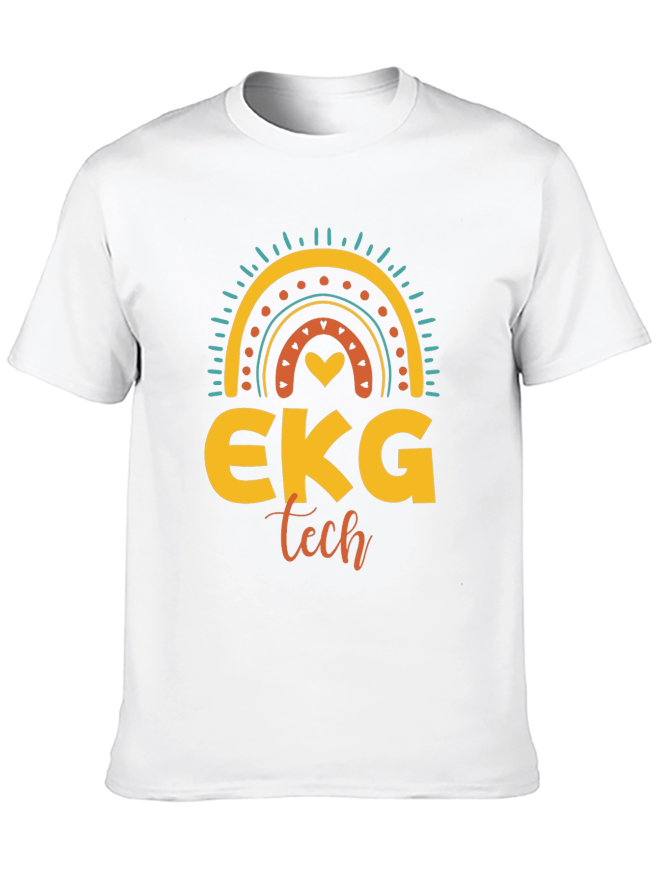 EKG Tech Rainbow Graphic T-Shirt