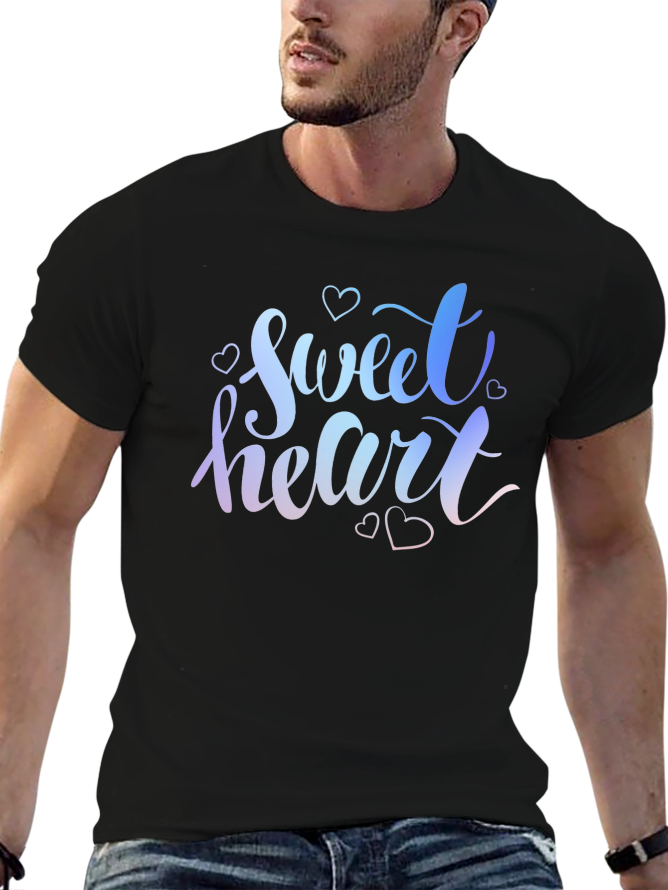 Sweetheart Gradient Graphic T-Shirt - Soft Cotton Tee
