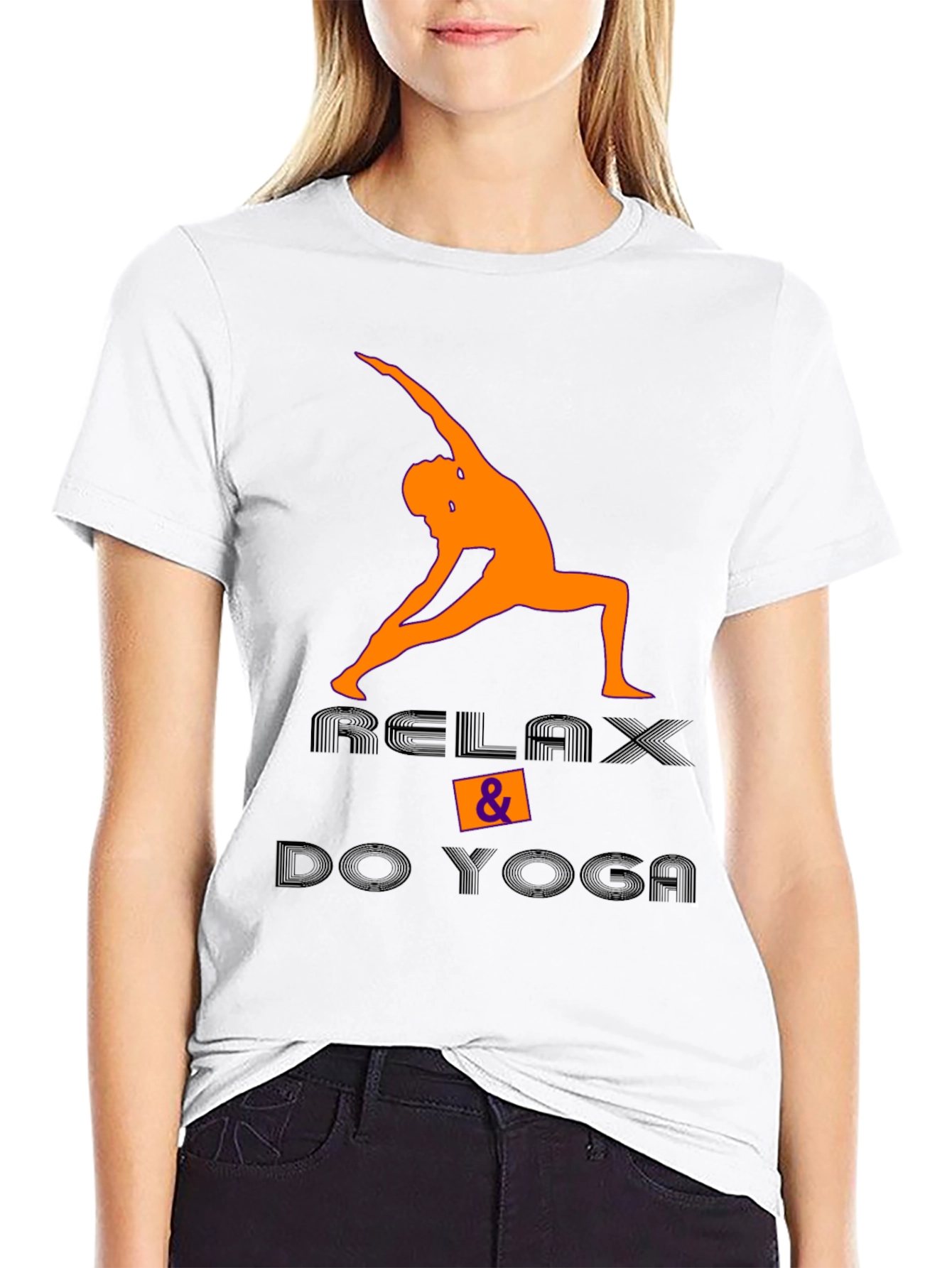 Relax & Do Yoga Black T-Shirt