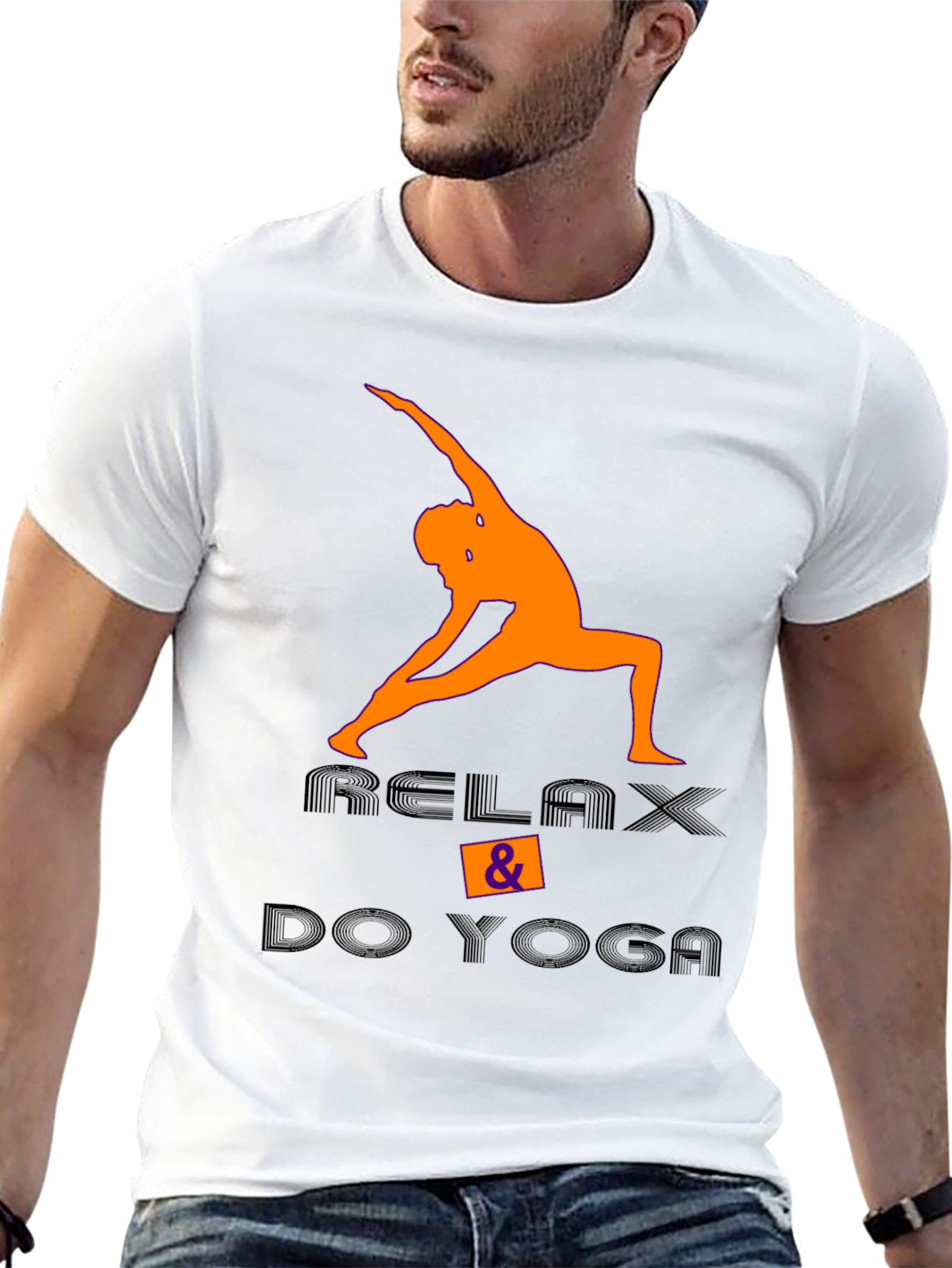 Relax & Do Yoga Black T-Shirt