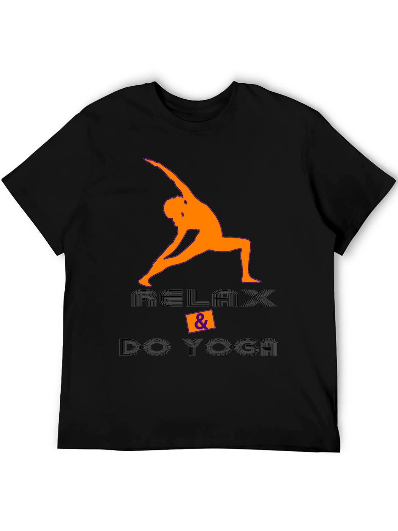 Relax & Do Yoga Black T-Shirt