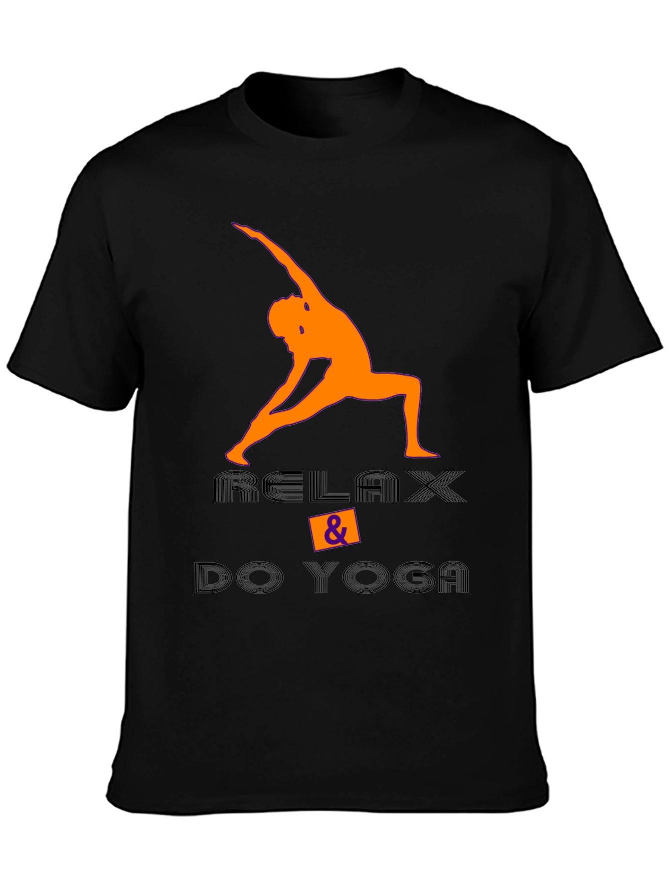 Relax & Do Yoga Black T-Shirt