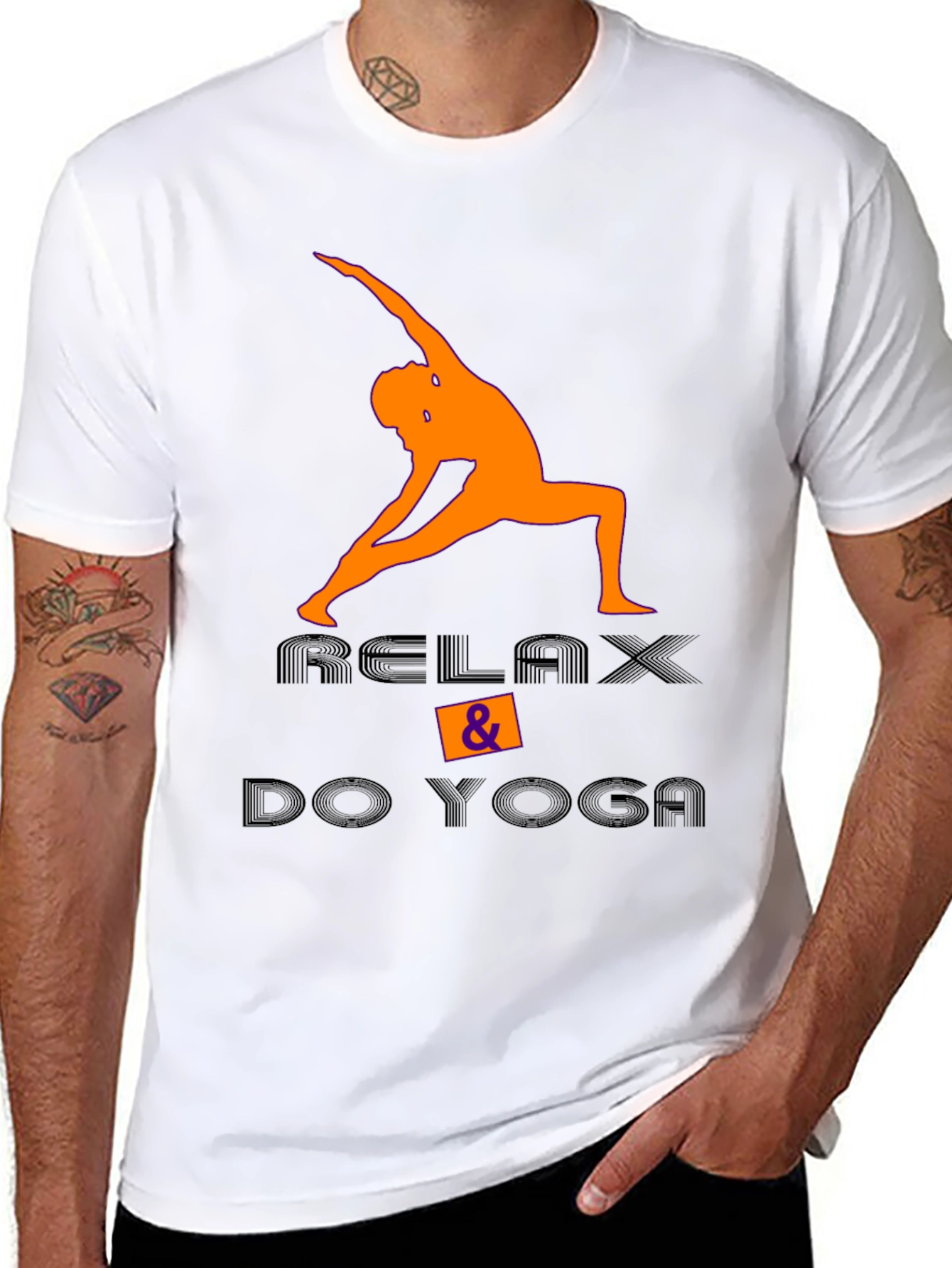 Relax & Do Yoga Black T-Shirt