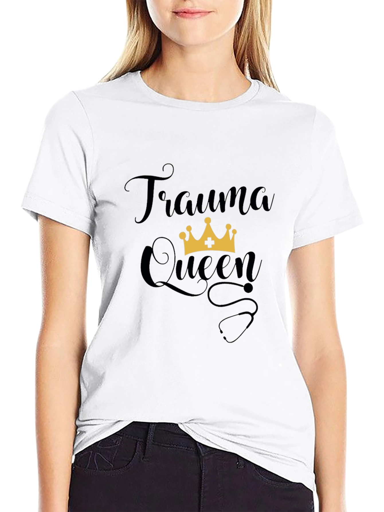 Trauma Queen Graphic Tee - Comfortable Fit