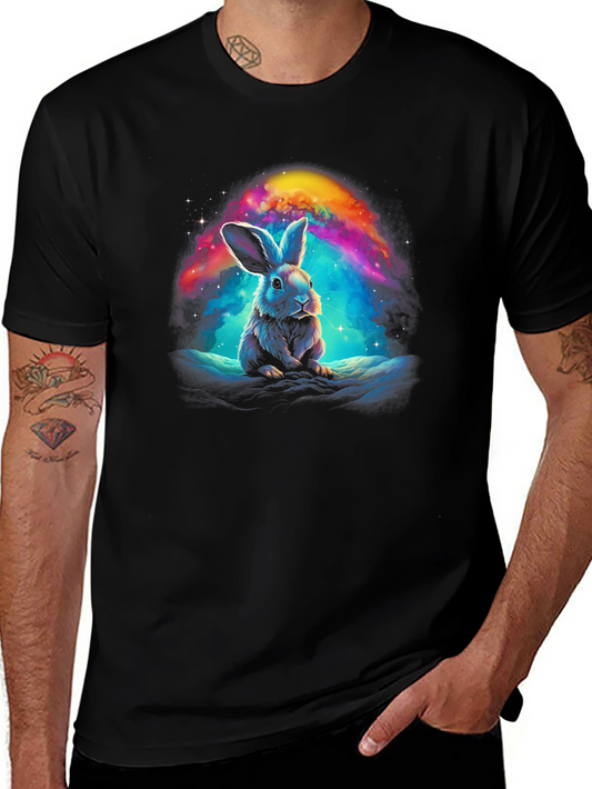 Cosmic Rabbit T-Shirt - Black