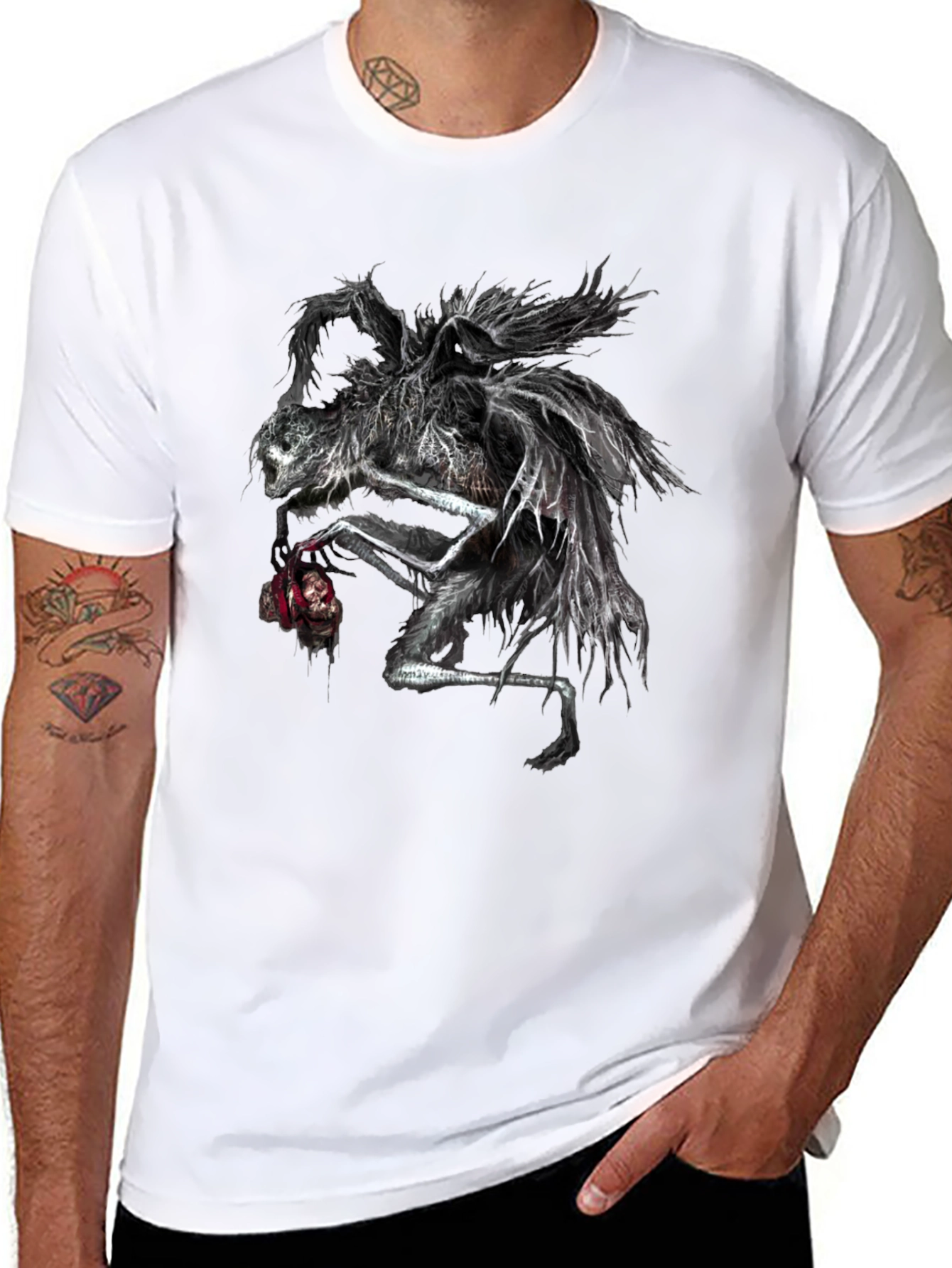 Dark Creature Graphic Black Tee