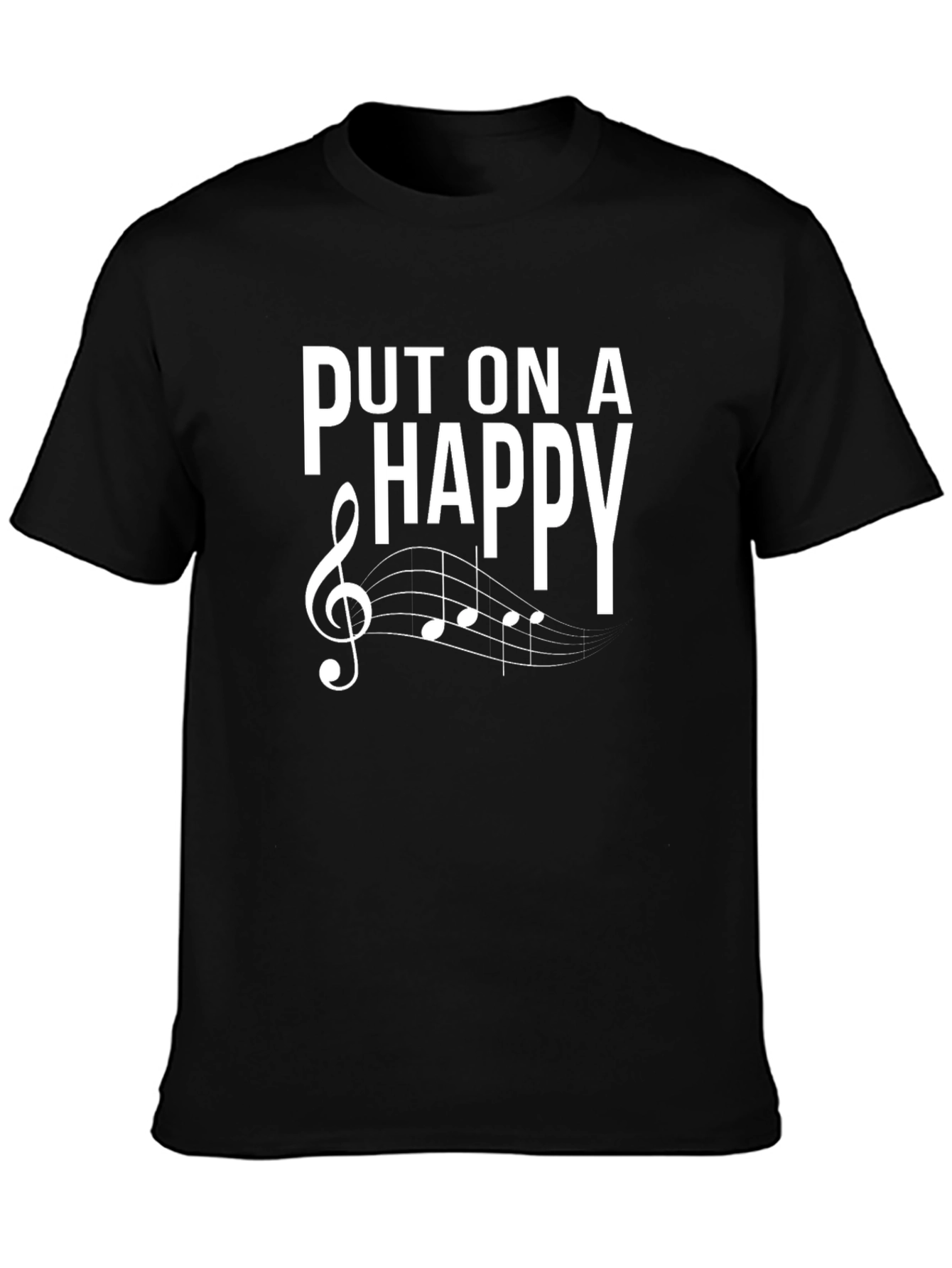 Put On A Happy Face Music T-Shirt