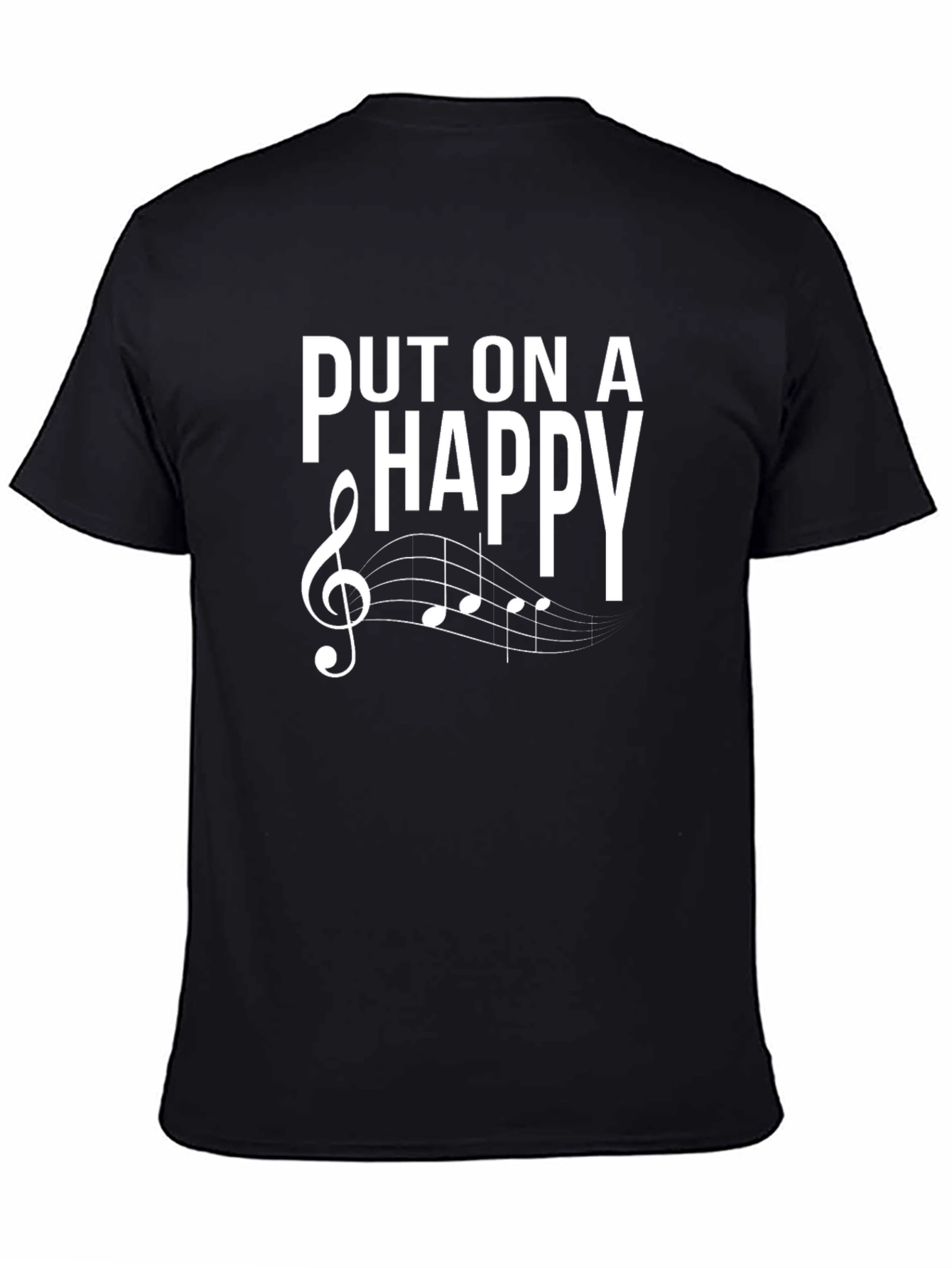 Put On A Happy Face Music T-Shirt