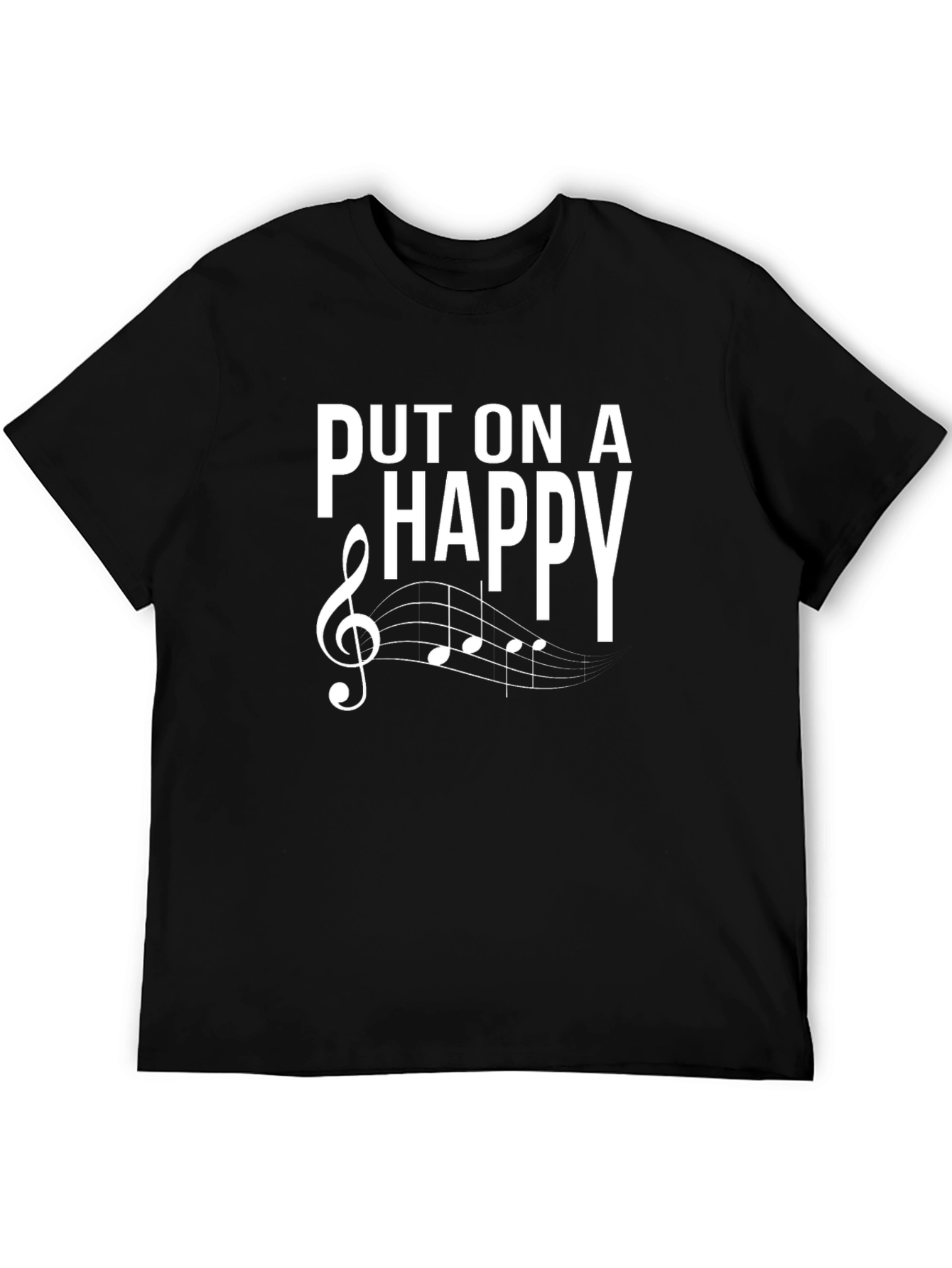 Put On A Happy Face Music T-Shirt