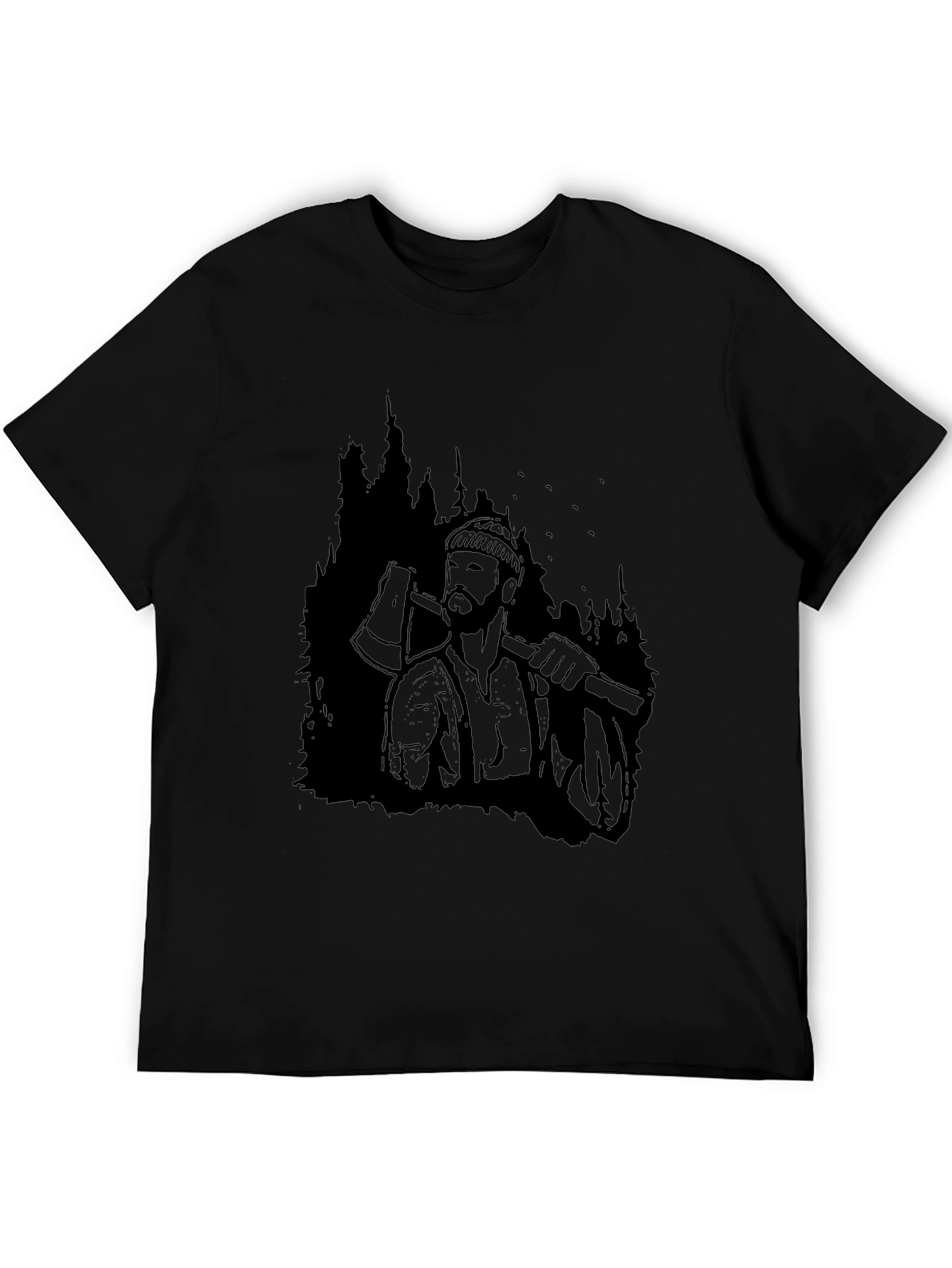 Lumberjack Graphic Tee - Classic Black T-Shirt