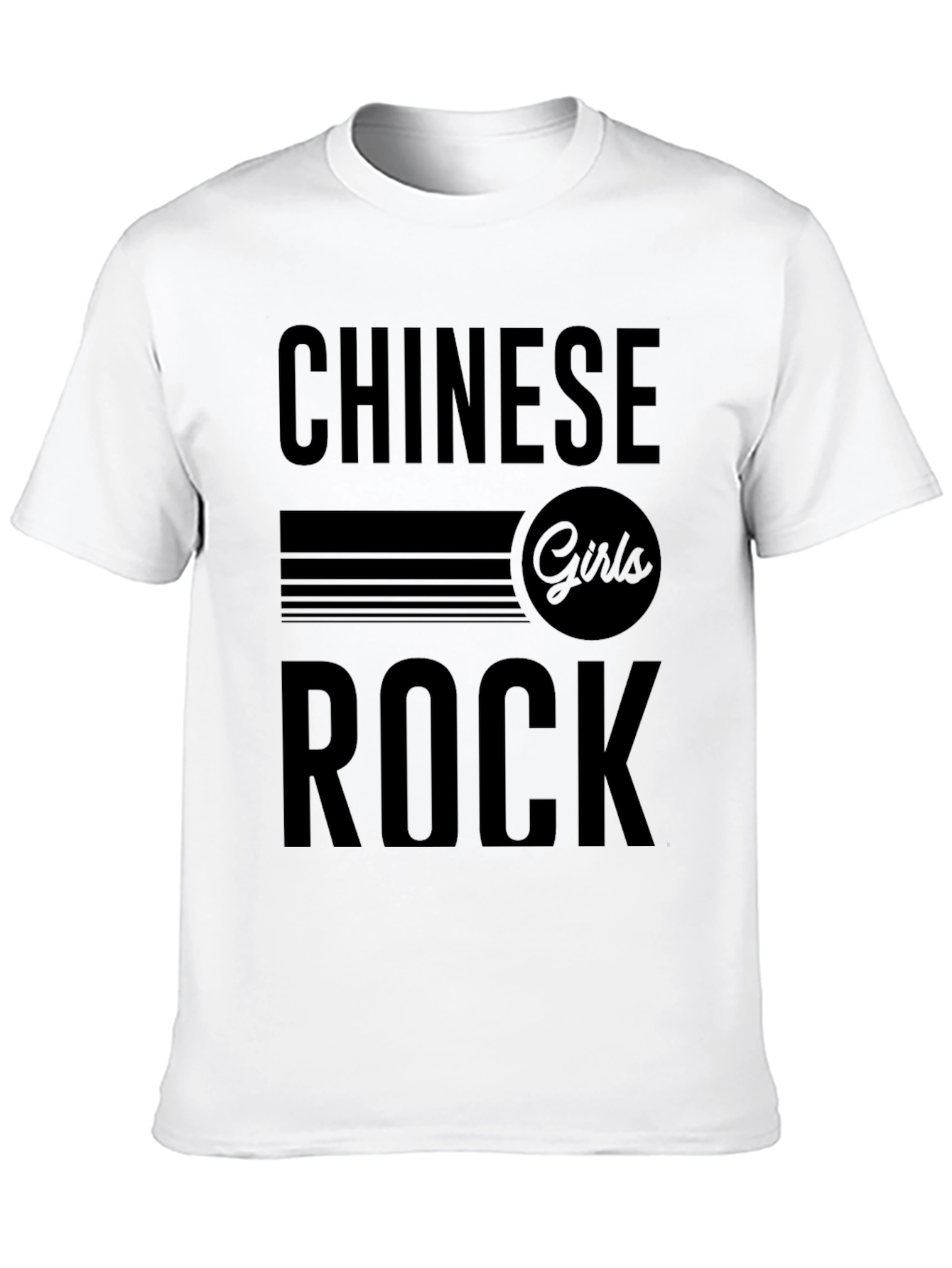 Chinese Girls Rock Graphic T-Shirt