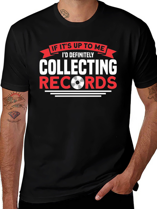 Collecting Records T-Shirt - Vinyl Lover Tee